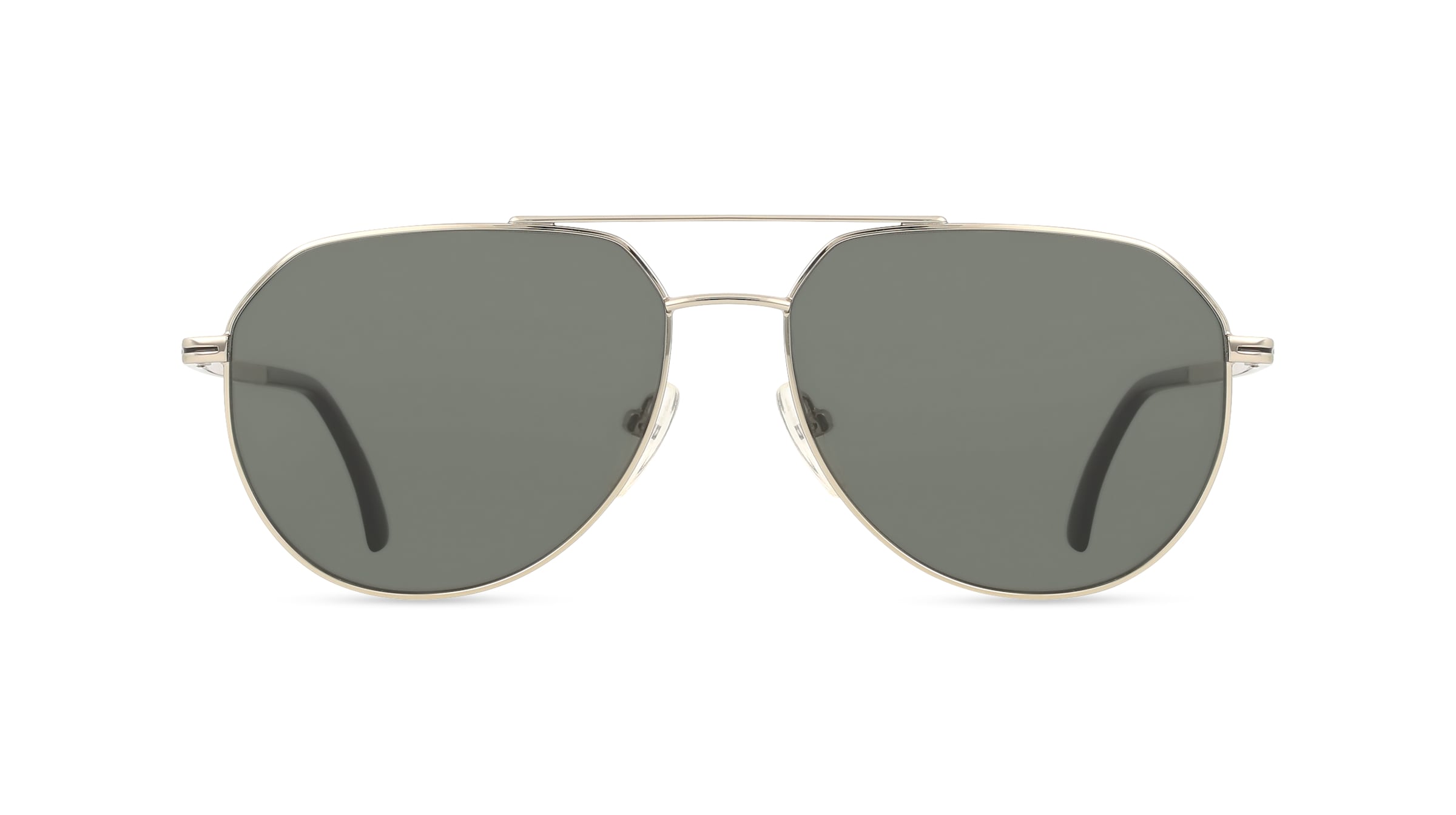 Fielmann MC 570 SUN CL DOMINIC Herren-Sonnenbrille Vollrand Pilot Edelstahl-Gestell, silber