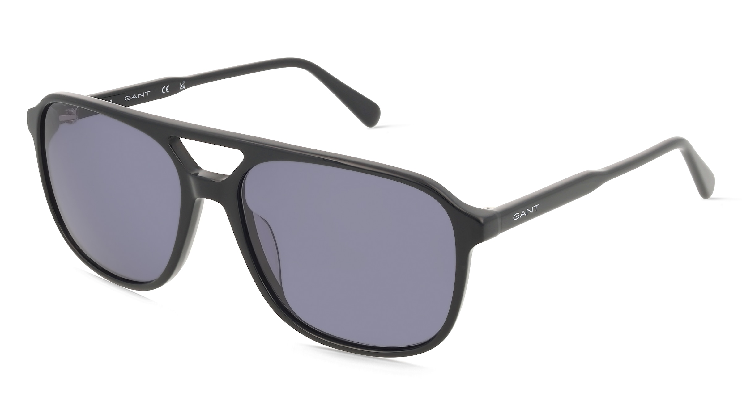 Gant GA00032 Herren-Sonnenbrille Vollrand Pilot Acetat-Gestell, Schwarz