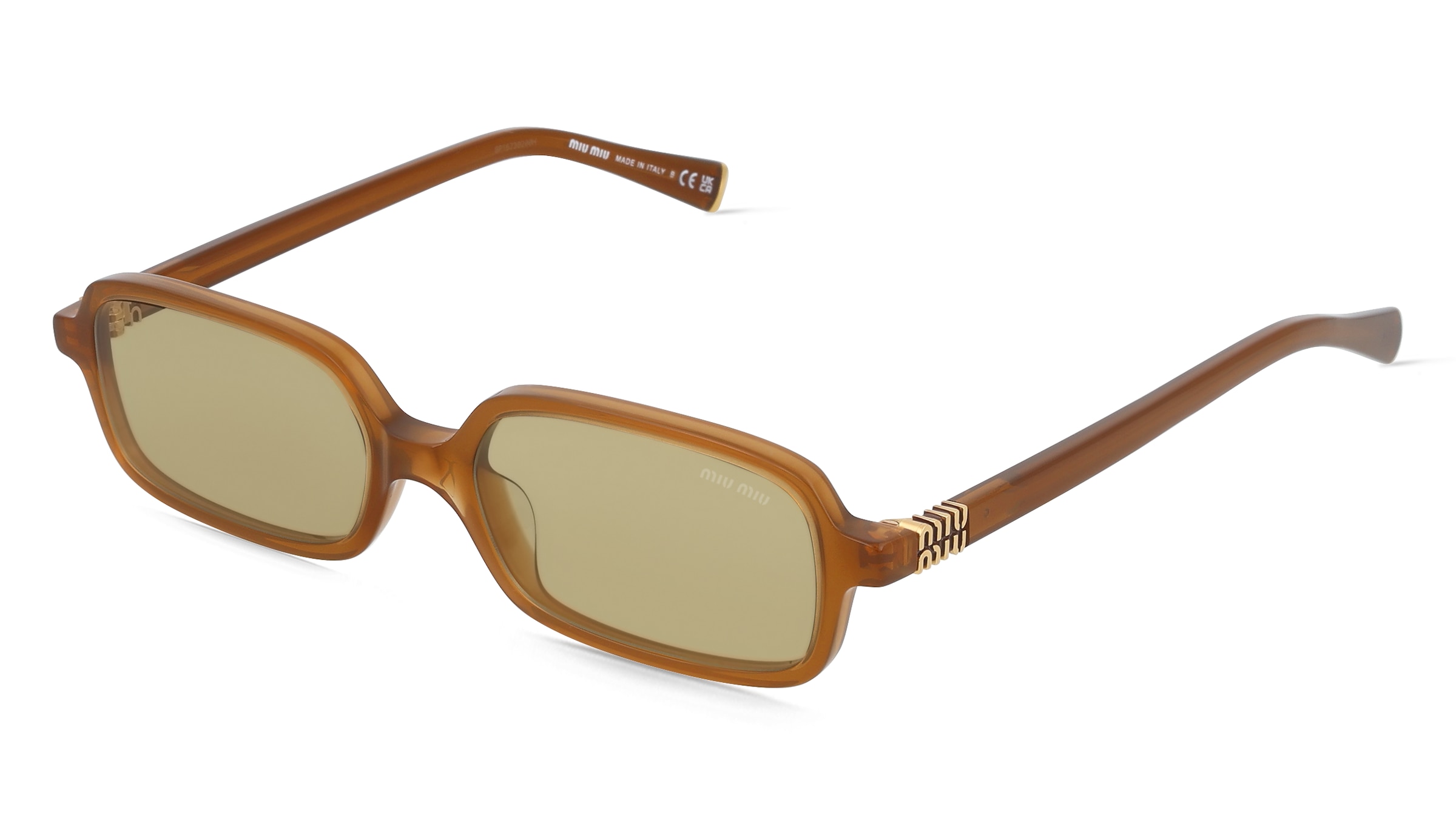 Miu Miu MU 11ZS Damen-Sonnenbrille Vollrand Eckig Acetat-Gestell, Blau