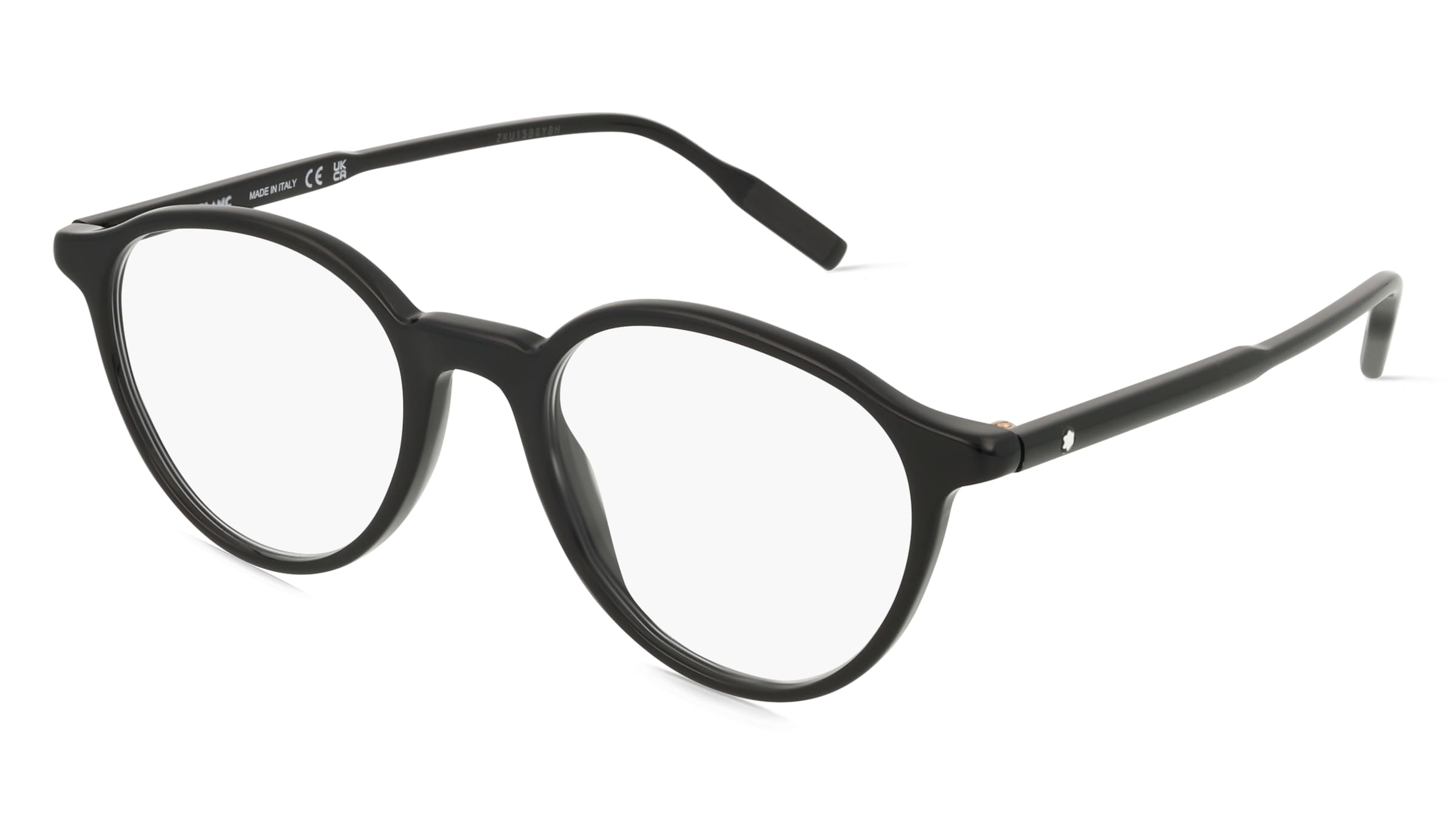 Montblanc MB0291O Herren-Brille inkl. Gläser Vollrand Rund Acetat-Gestell 50/20/150, Schwarz