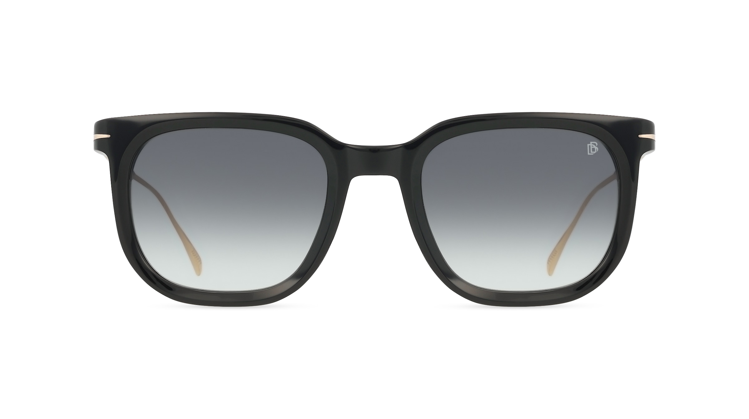 David Beckham DB 7119/S Herren-Sonnenbrille Vollrand Eckig Kunststoff-Gestell, schwarz