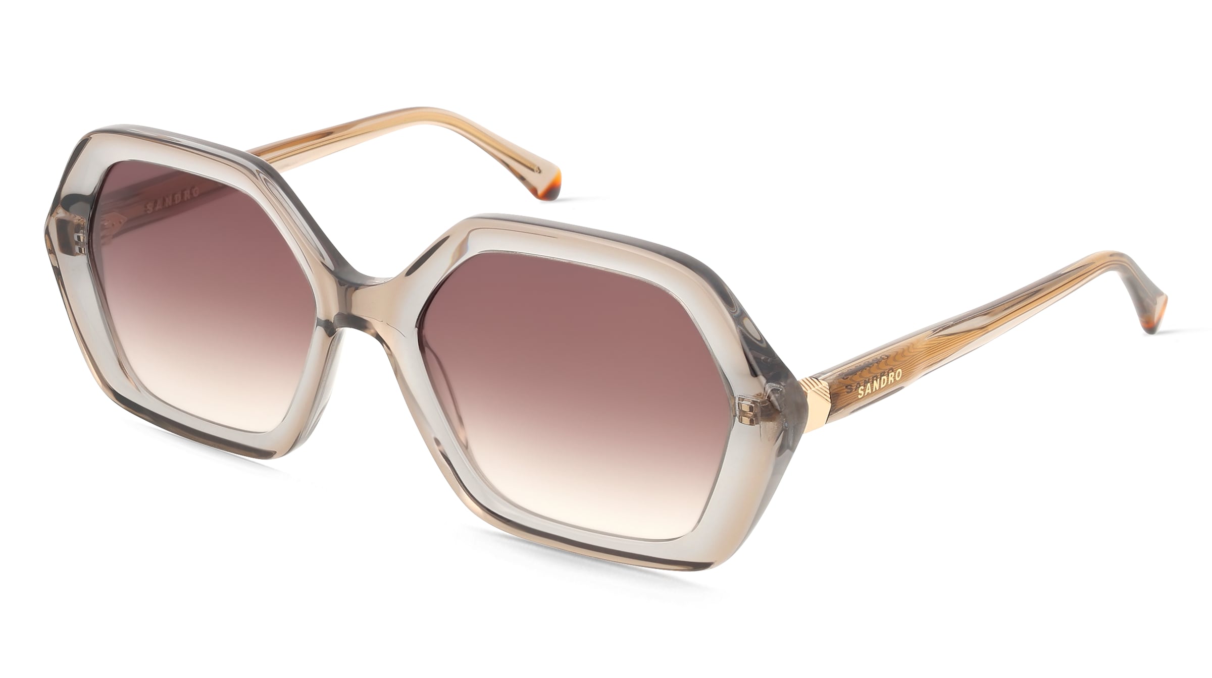 Sandro SA6056 Damen-Sonnenbrille Vollrand Quadratisch Acetat-Gestell, Grün