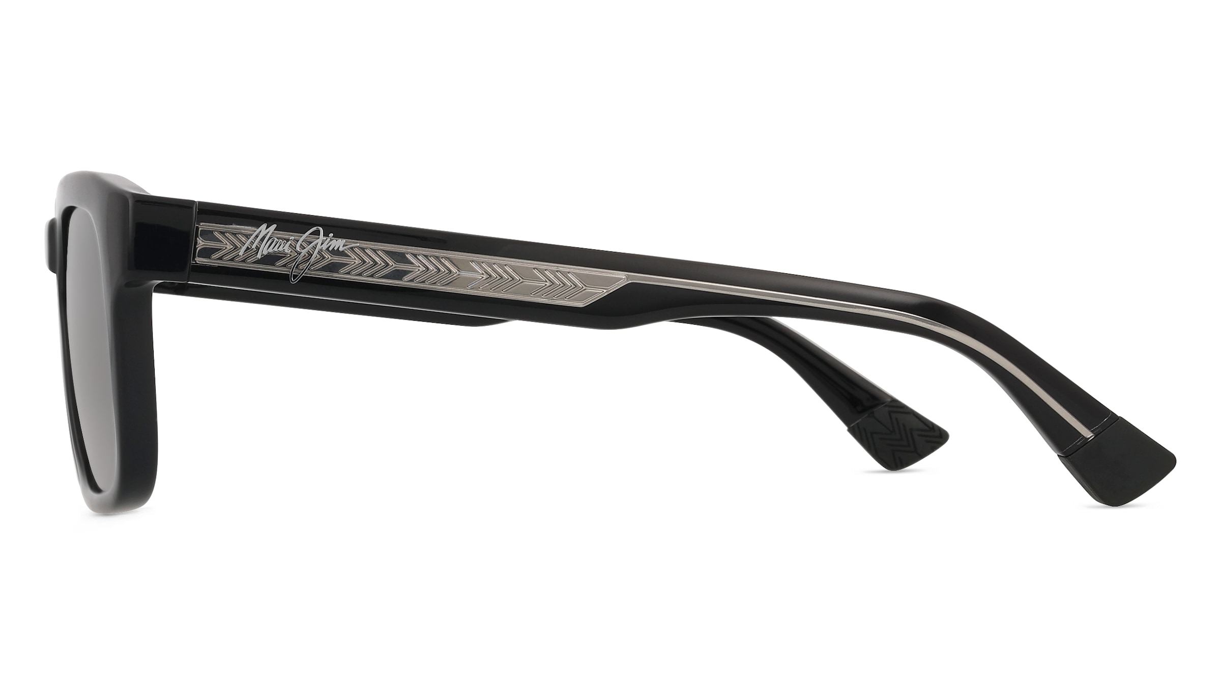 Thumbnail - Maui Jim MJ0643S Unisex-Sonnenbrille Vollrand Quadratisch Nylon-Gestell, schwarz