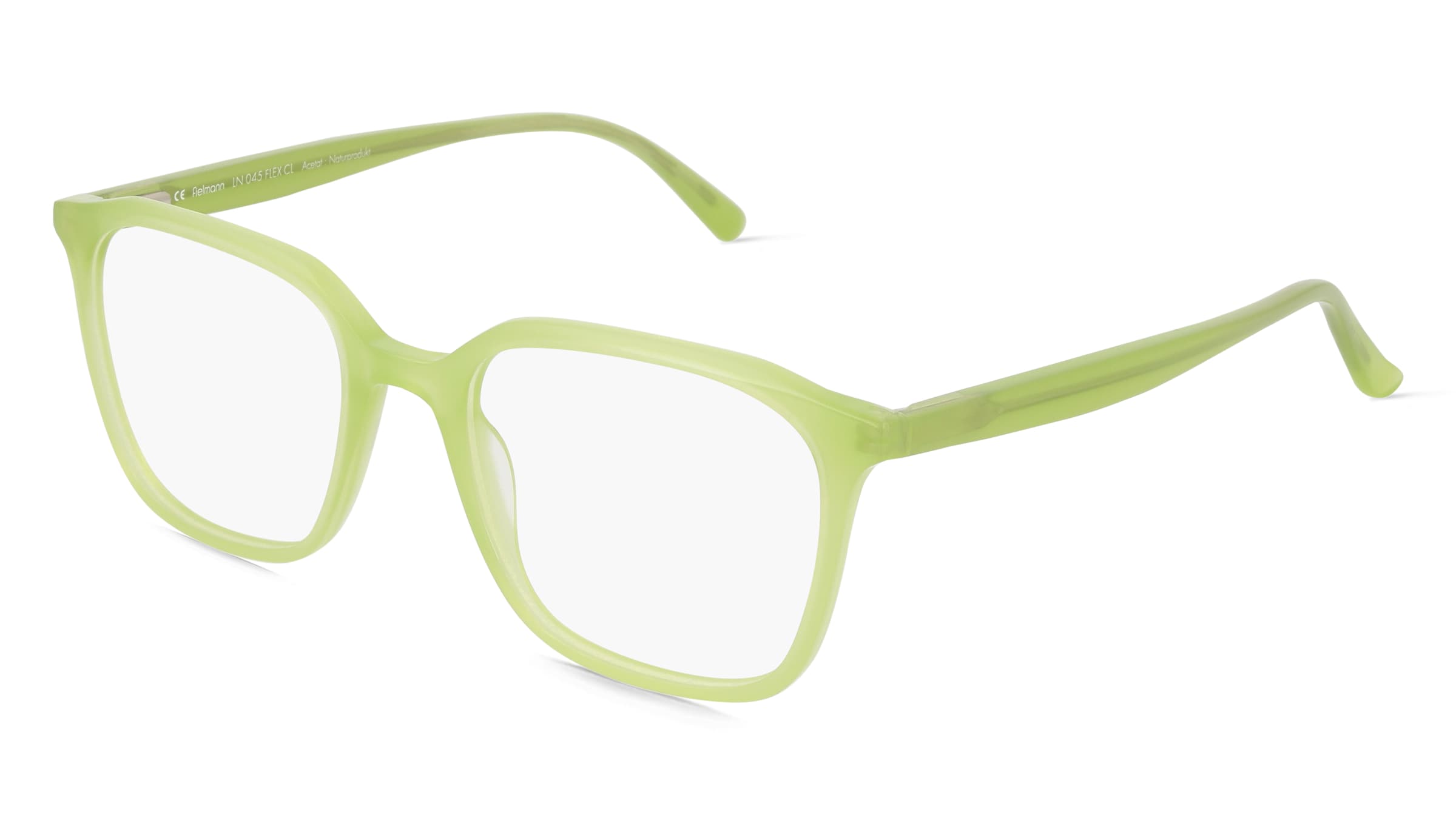 Fielmann LN 045 FLEX CL OSKAR Herren-Brille inkl. Gläser Vollrand Quadratisch Acetat-Gestell 52/19/145, Grün