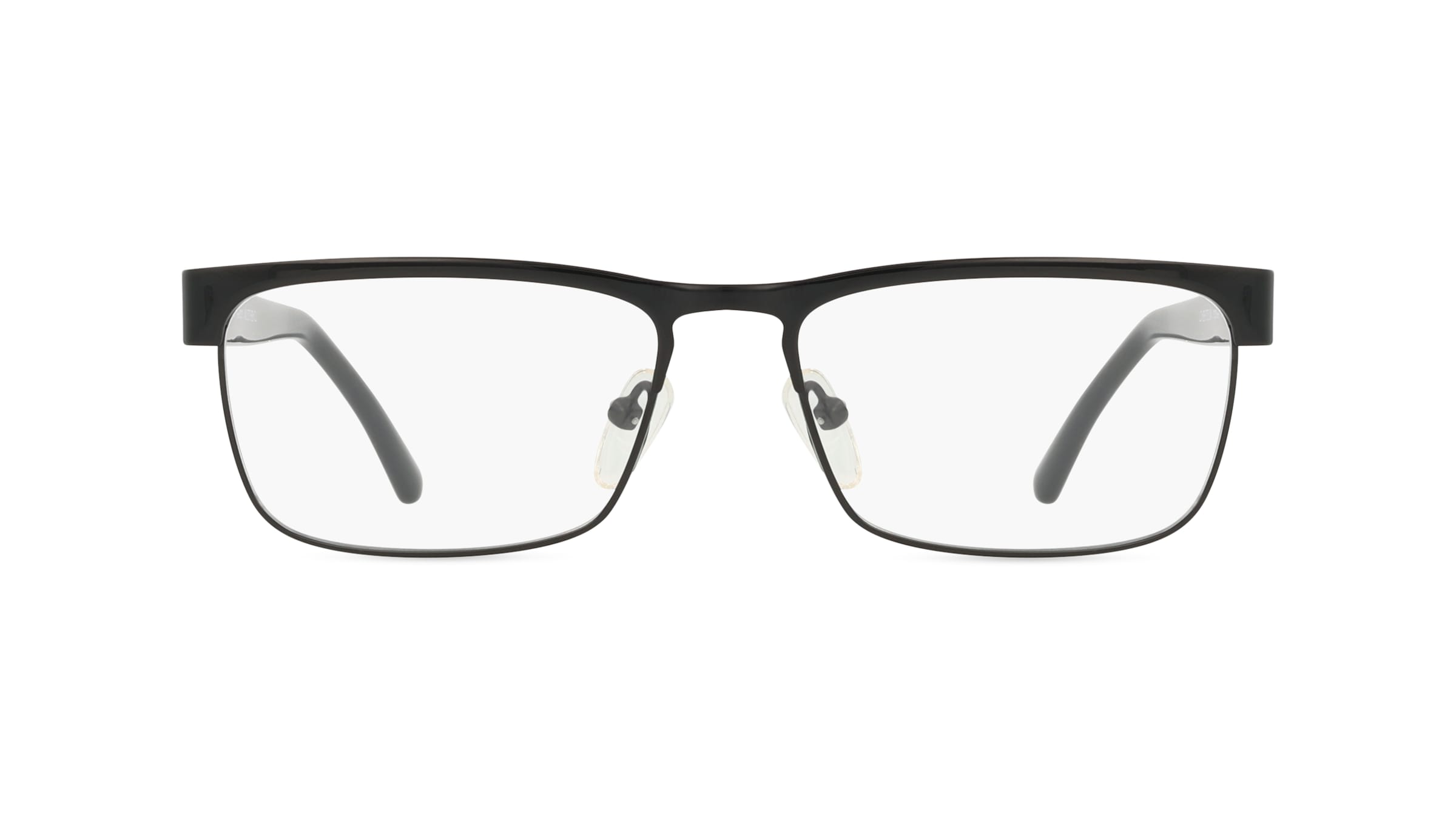 Fielmann MC 573 FLEX CL Herren-Brille inkl. Gläser Vollrand Quadratisch Edelstahl-Gestell 52/16/140, Schwarz