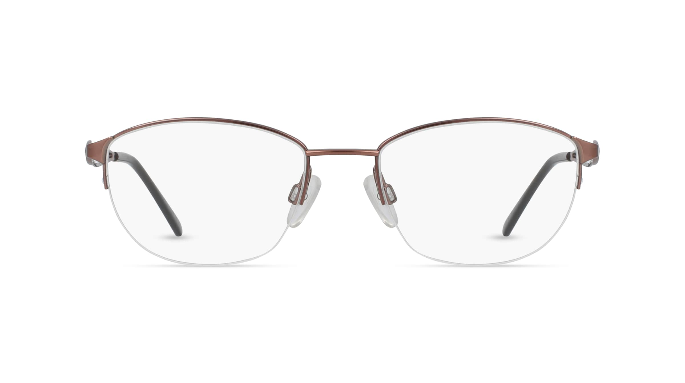 Fielmann CHARME 0837 TR Damen-Brille inkl. Gläser Nylor Eckig Titan-Gestell 50mm/18mm/135mm, braun