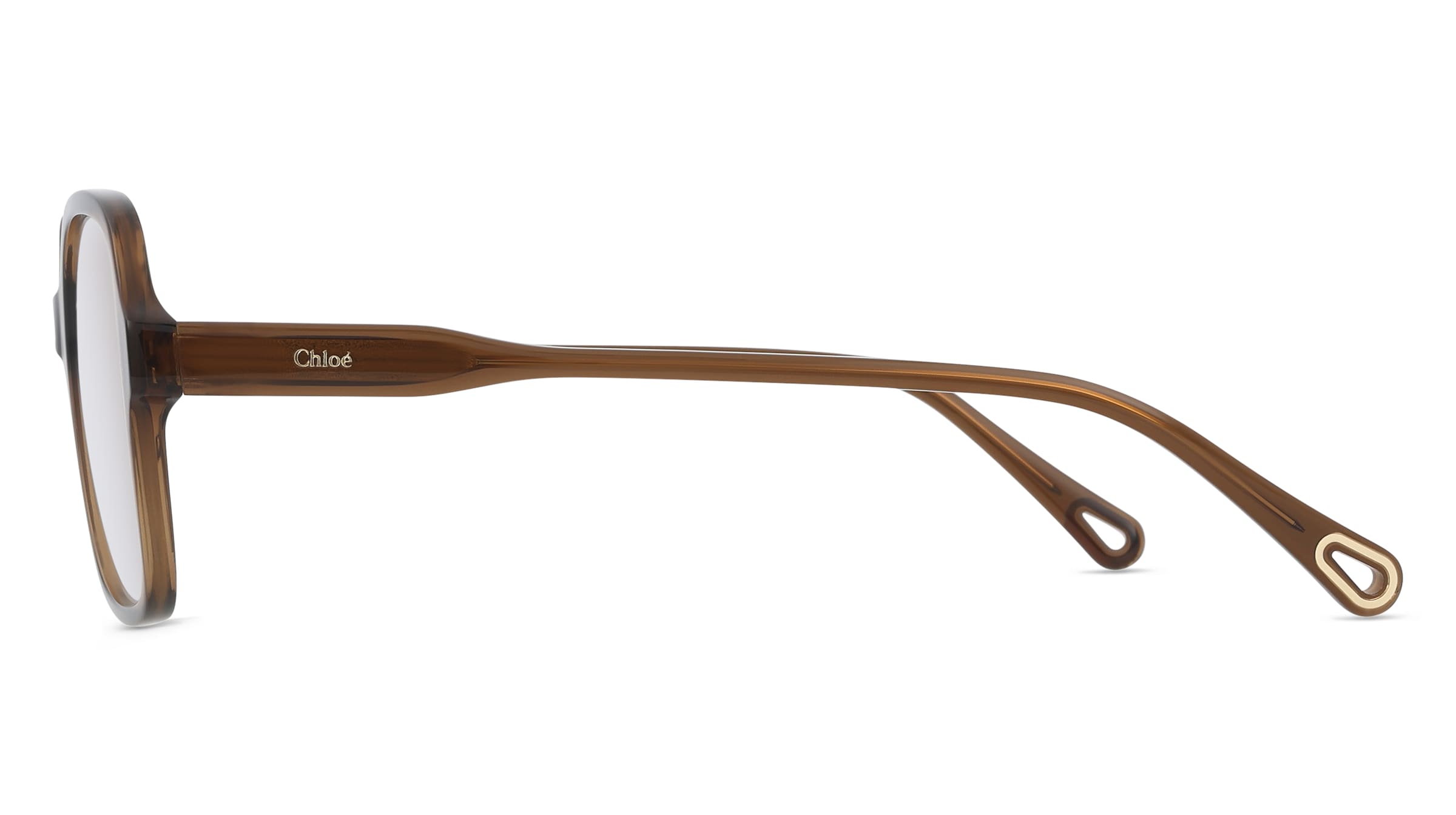 Thumbnail - Chloé CH0126O Damen-Brille inkl. Gläser Vollrand Eckig Acetat-Gestell 49/18/145, braun