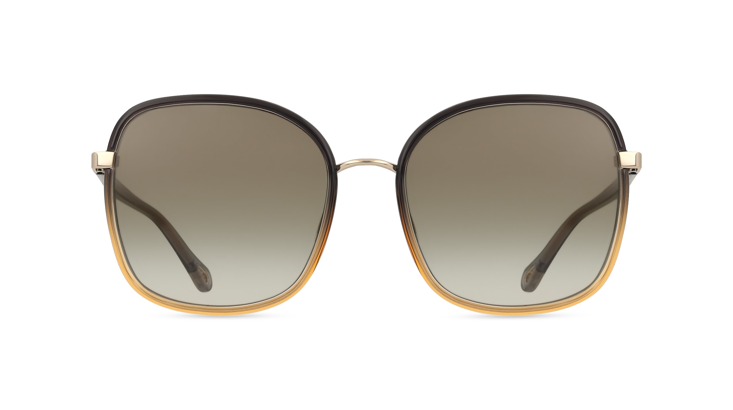 Chloé CH0031S Damen-Sonnenbrille Vollrand Rechteckig Bio-Kunststoff-Gestell, schwarz