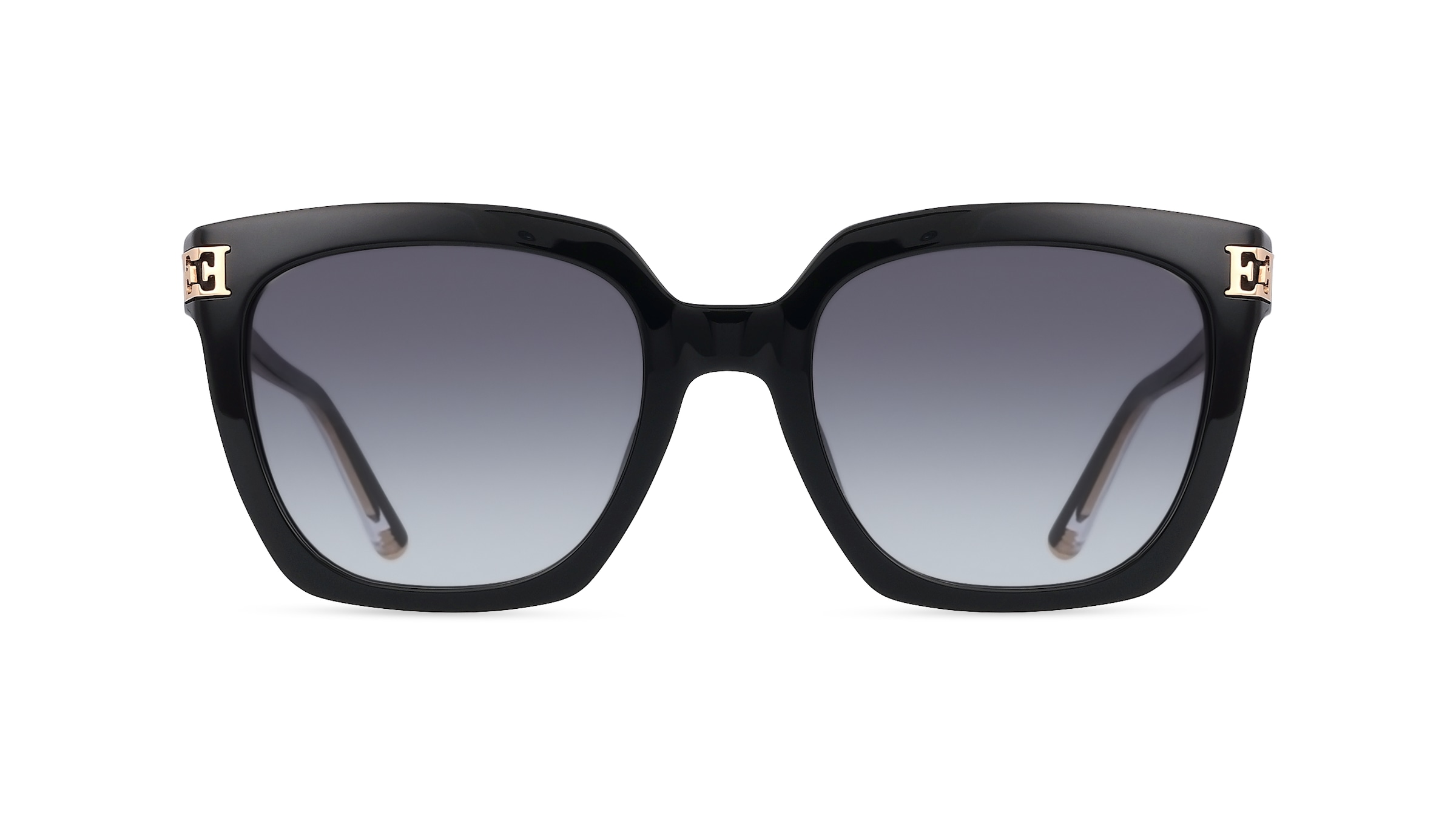 Escada ESCSESD51 Damen-Sonnenbrille Vollrand Eckig Kunststoff-Gestell, schwarz