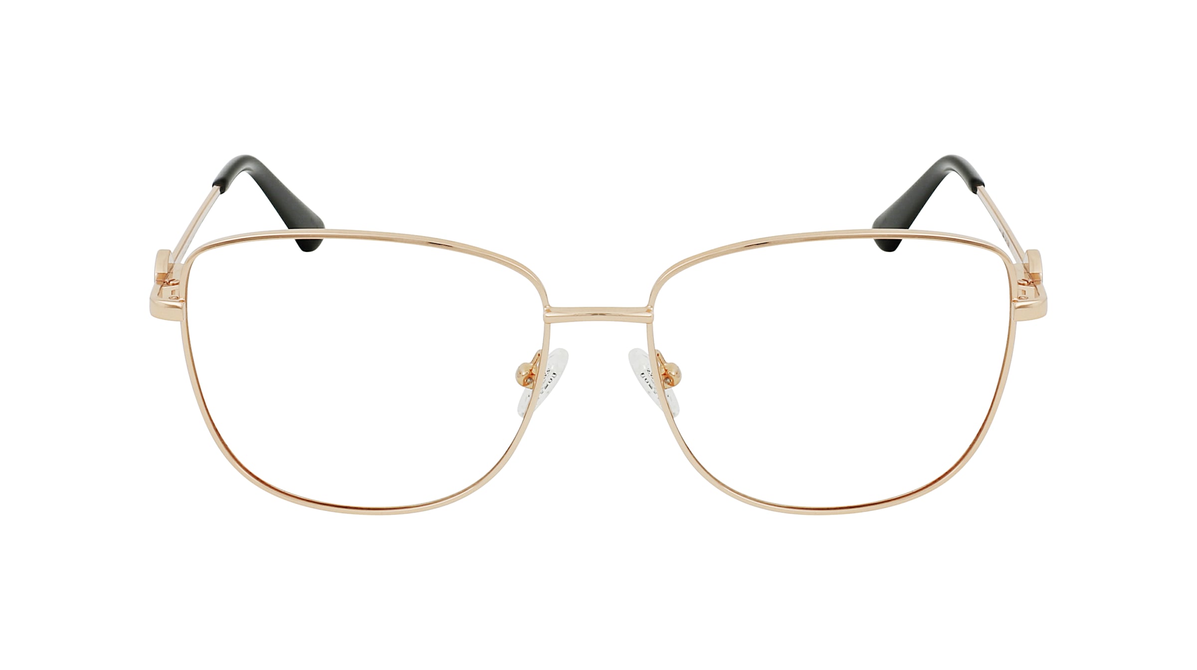 Guess GU2757 Unisex-Brille inkl. Gläser Vollrand Eckig Metall-Gestell 56mm/16mm/140mm, gold