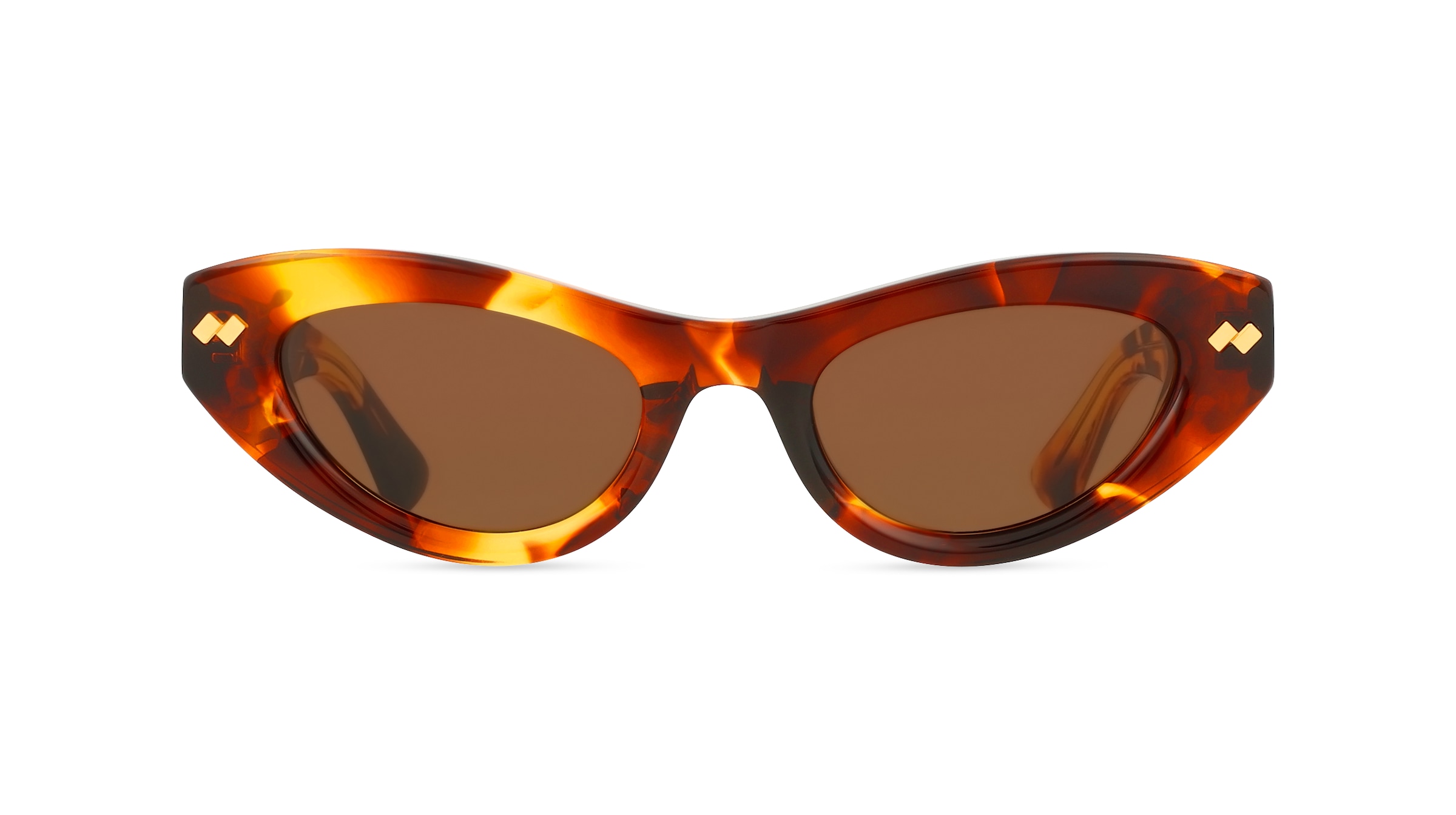 Bottega Veneta BV1350S Damen-Sonnenbrille Vollrand Cateye Acetat-Gestell, braun
