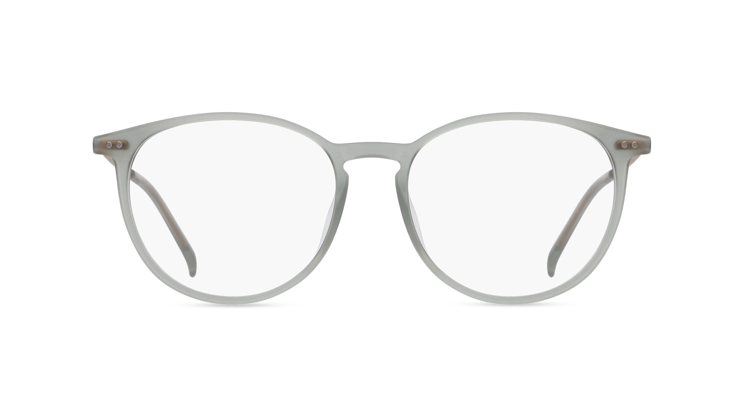 Fielmann MI 052 FLEX CL Unisex-Brille inkl. Gläser Vollrand Panto Acetat-Gestell 51mm/17mm/145mm, grau