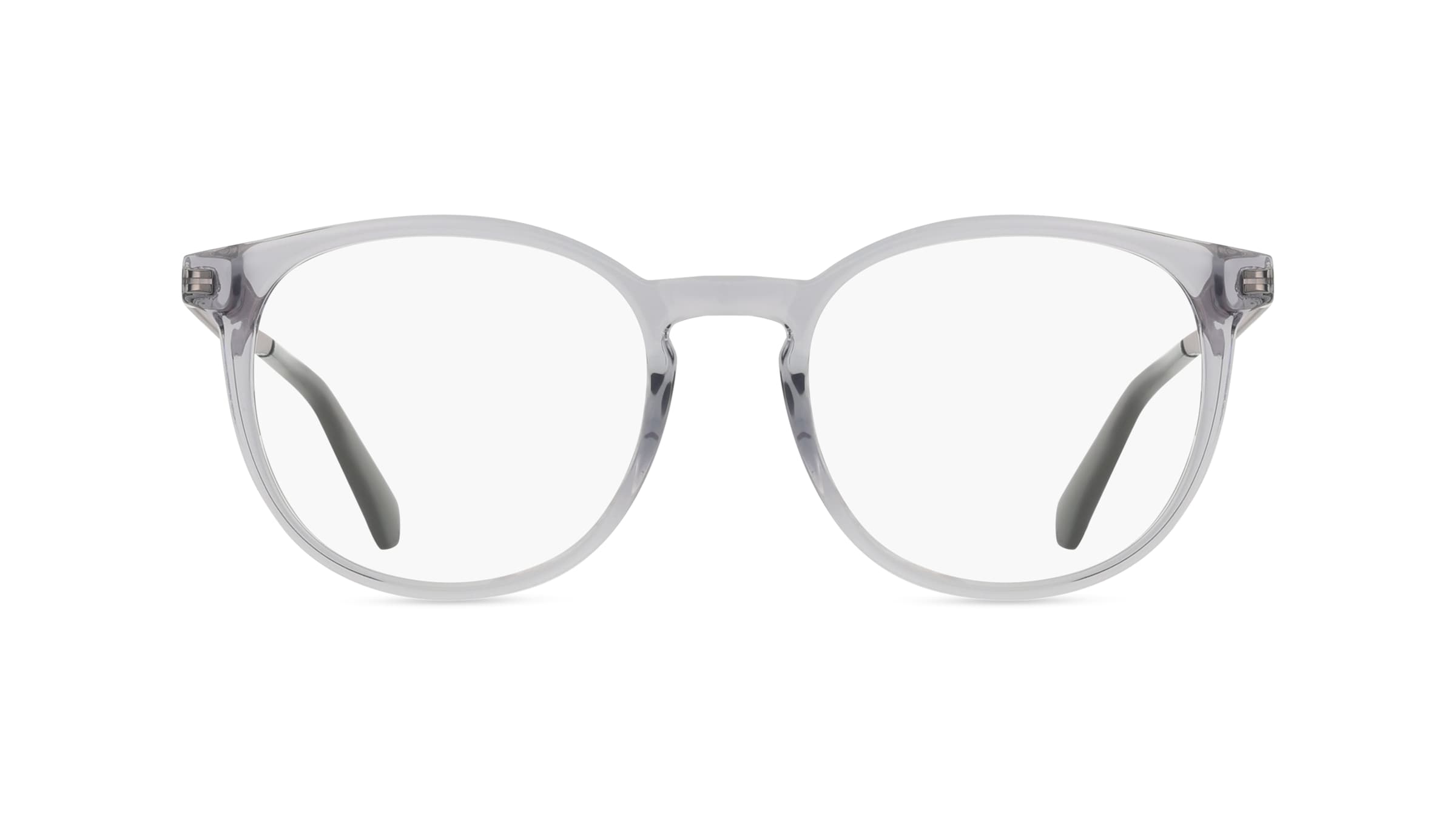 Calvin Klein Jeans CKJ22614 Unisex-Brille inkl. Gläser Vollrand Rund Kunststoff-Gestell 51mm/20mm/145mm, Grau