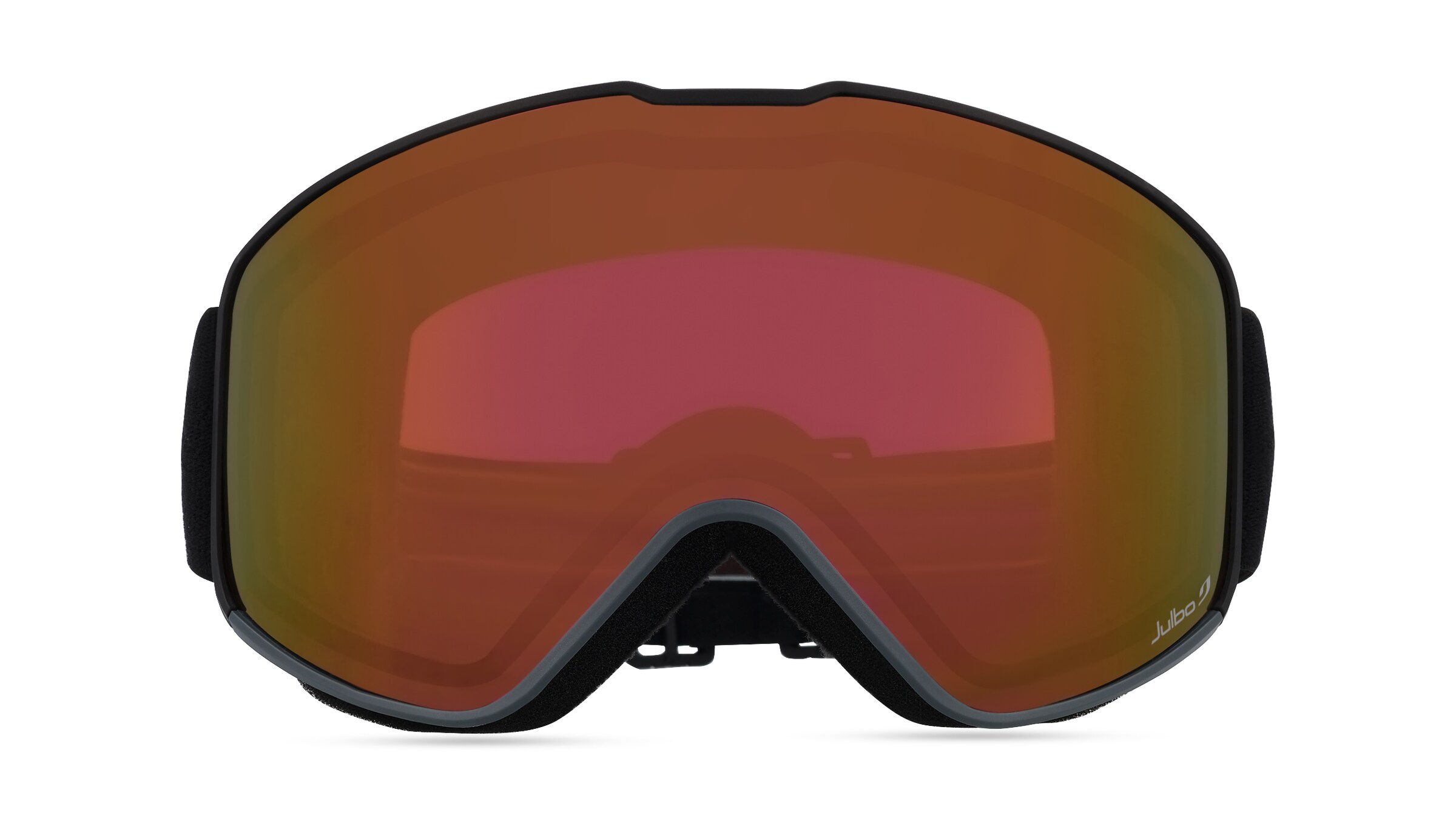 Julbo ALPHA J761  Unisex-Skibrille Vollrand Monoscheibe Kunststoff-Gestell, schwarz