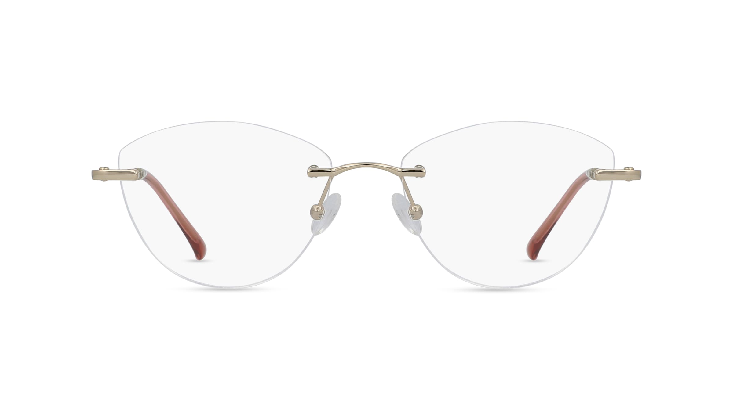 Fielmann BD 506 CL Damen-Brille inkl. Gläser Randlos Oval Edelstahl-Gestell 53mm/17mm/135mm, gold