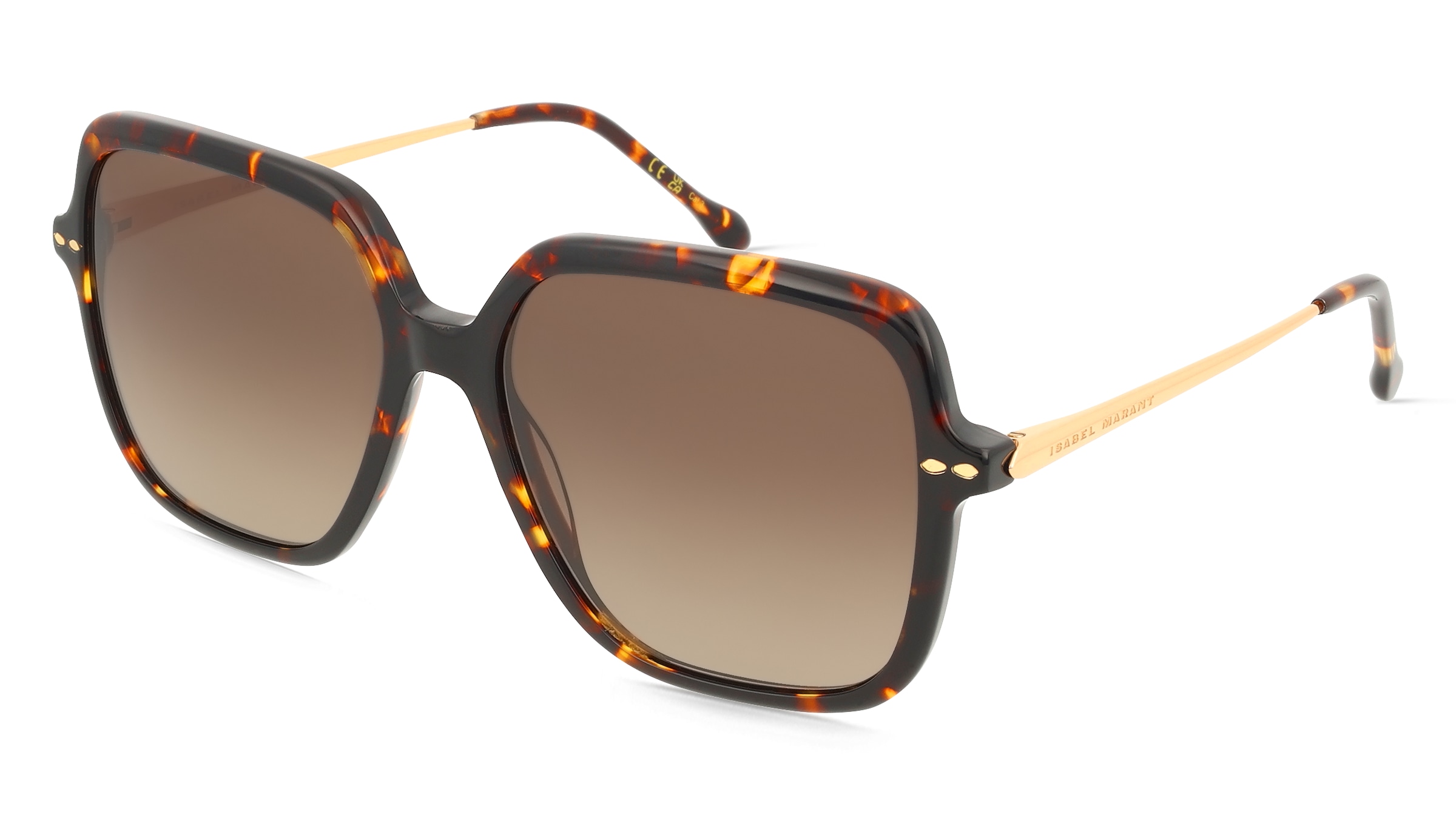 Isabel Marant IM 0229/S Damen-Sonnenbrille Vollrand Quadratisch Acetat-Gestell, Havanna