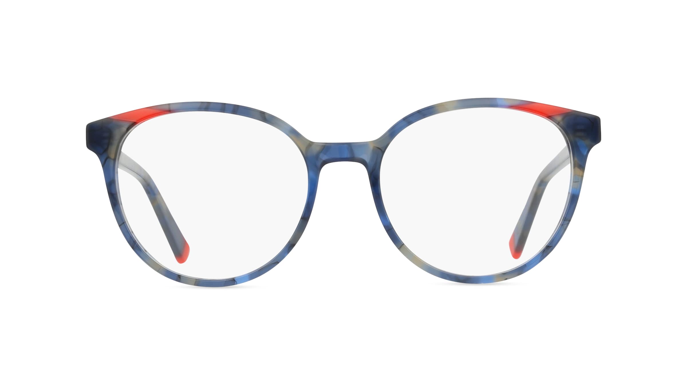 Comma 70181 Damen-Brille inkl. Gläser Vollrand Butterfly Kunststoff-Gestell 54mm/18mm/145mm, Blau