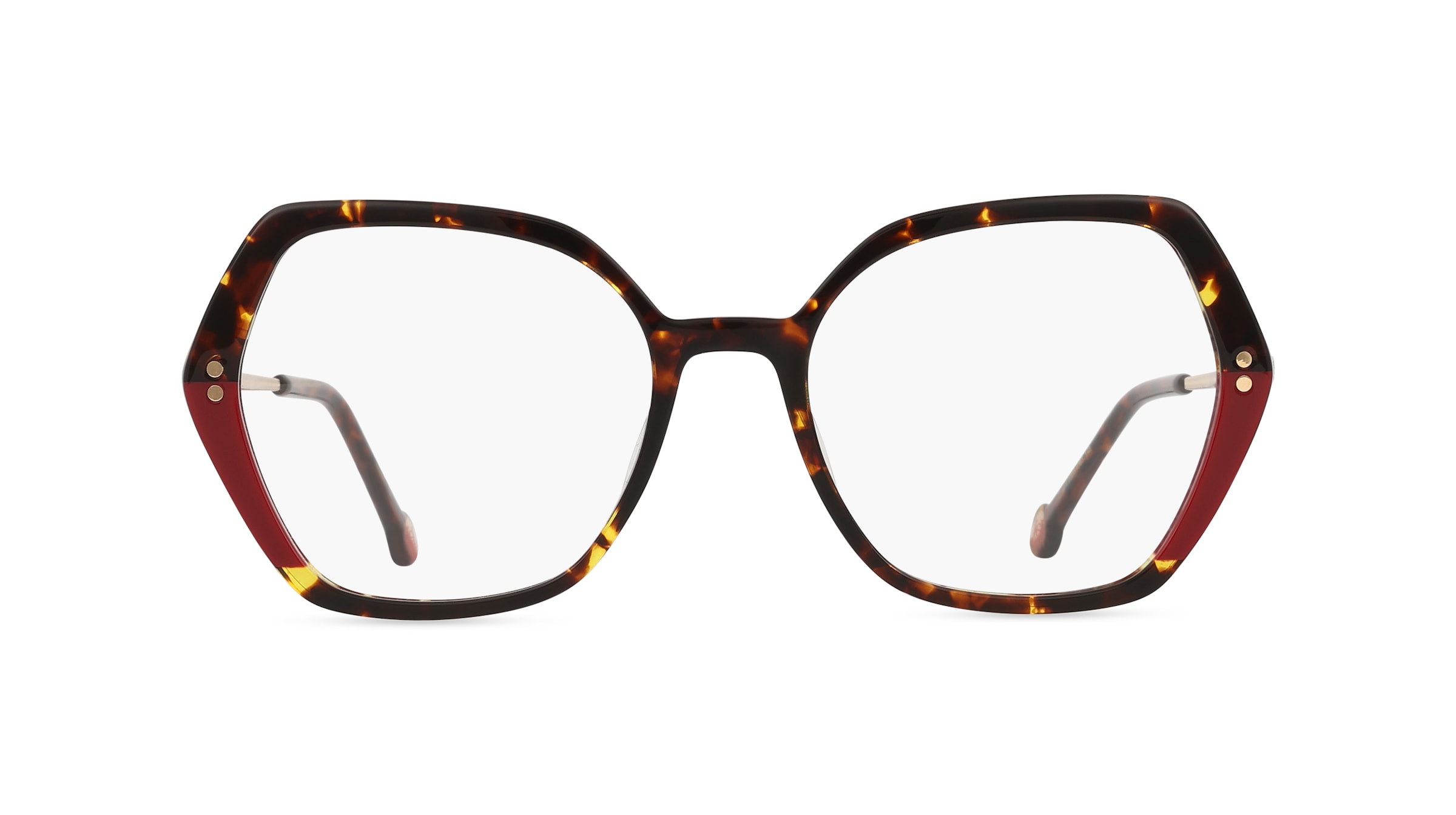 Carolina Herrera HER 0205 Damen-Brille inkl. Gläser Vollrand Achteckig Acetat-Gestell 53mm/18mm/145mm, braun