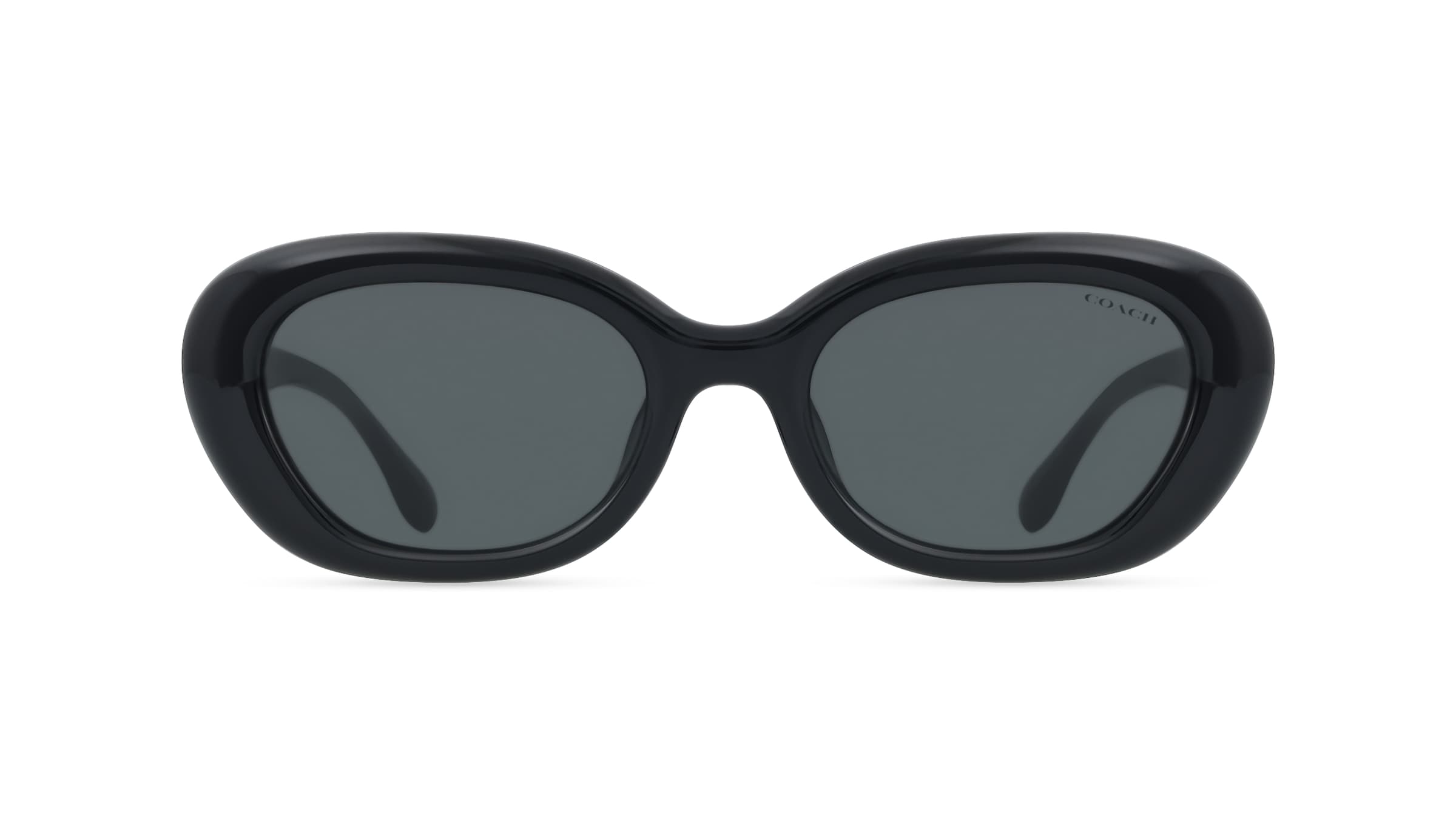 Coach HC8448U CDP35 Damen-Sonnenbrille Vollrand Oval Kunststoff-Gestell, Schwarz