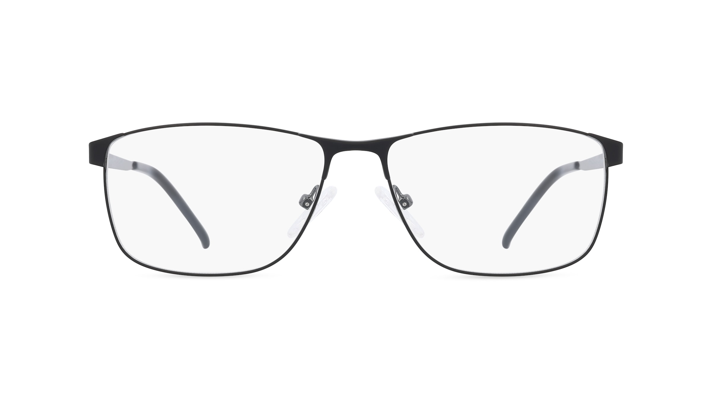 Fielmann OL 019 CL Herren-Brille inkl. Gläser Vollrand Eckig Edelstahl-Gestell 56mm/15mm/145mm, schwarz