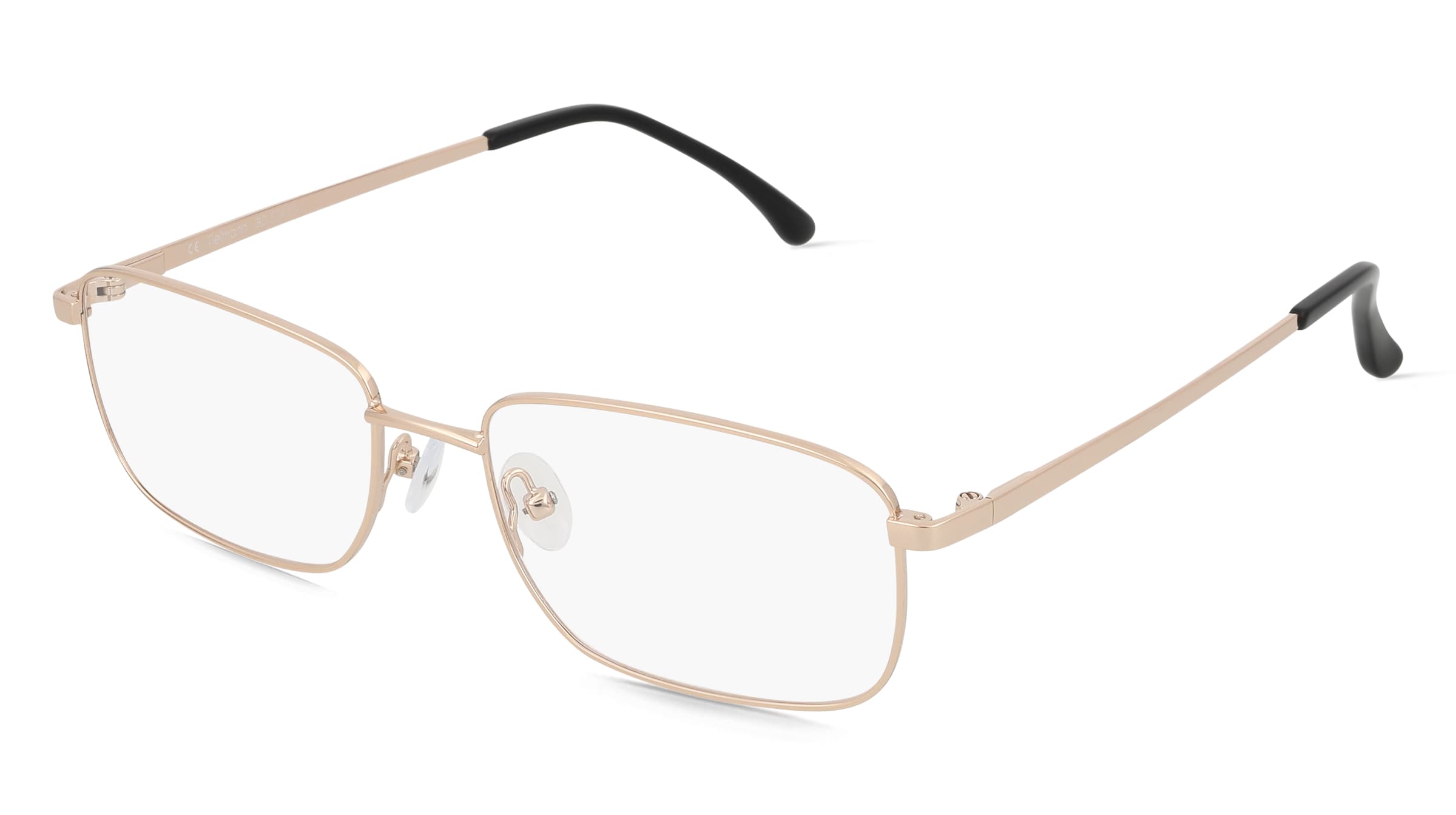 Fielmann BD 534 CL Herren-Brille inkl. Gläser Vollrand Eckig Edelstahl-Gestell 54mm/17mm/145mm, gold