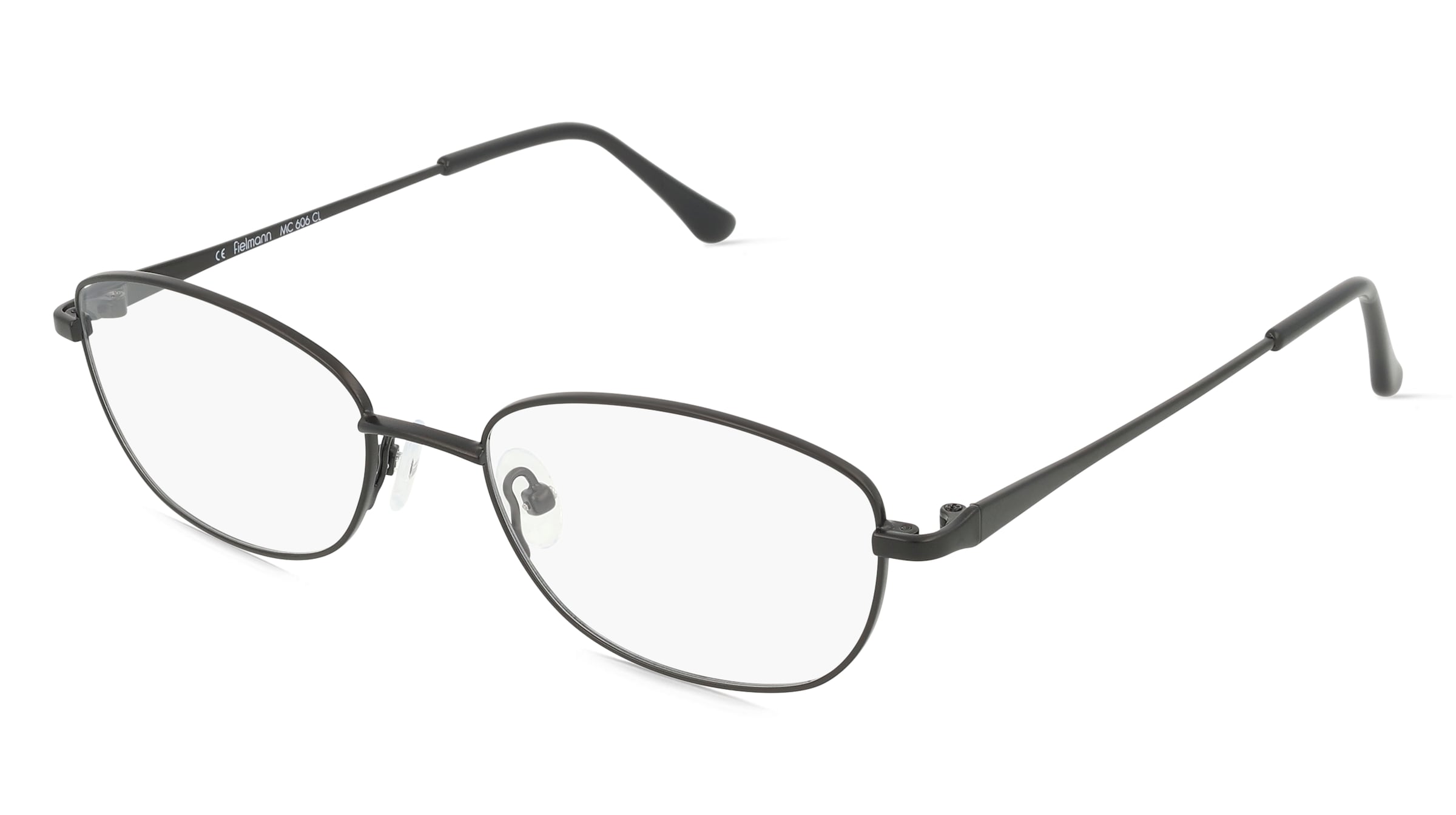 Fielmann MC 606 CL Damen-Brille inkl. Gläser Vollrand Eckig Edelstahl-Gestell 49mm/17mm/135mm, schwarz