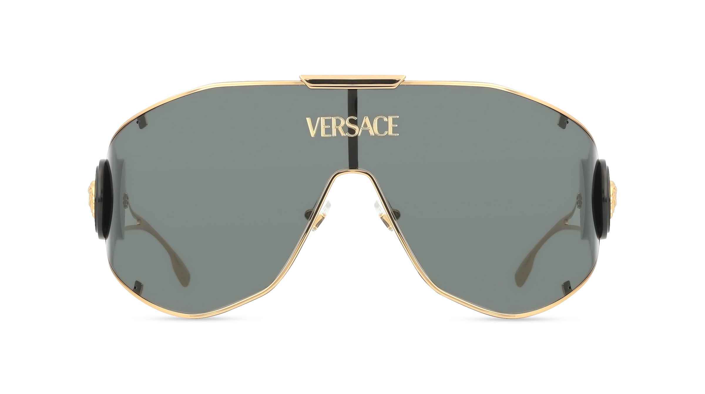 Versace 0VE2268 Herren-Sonnenbrille Vollrand Eckig Metall-Gestell, gold