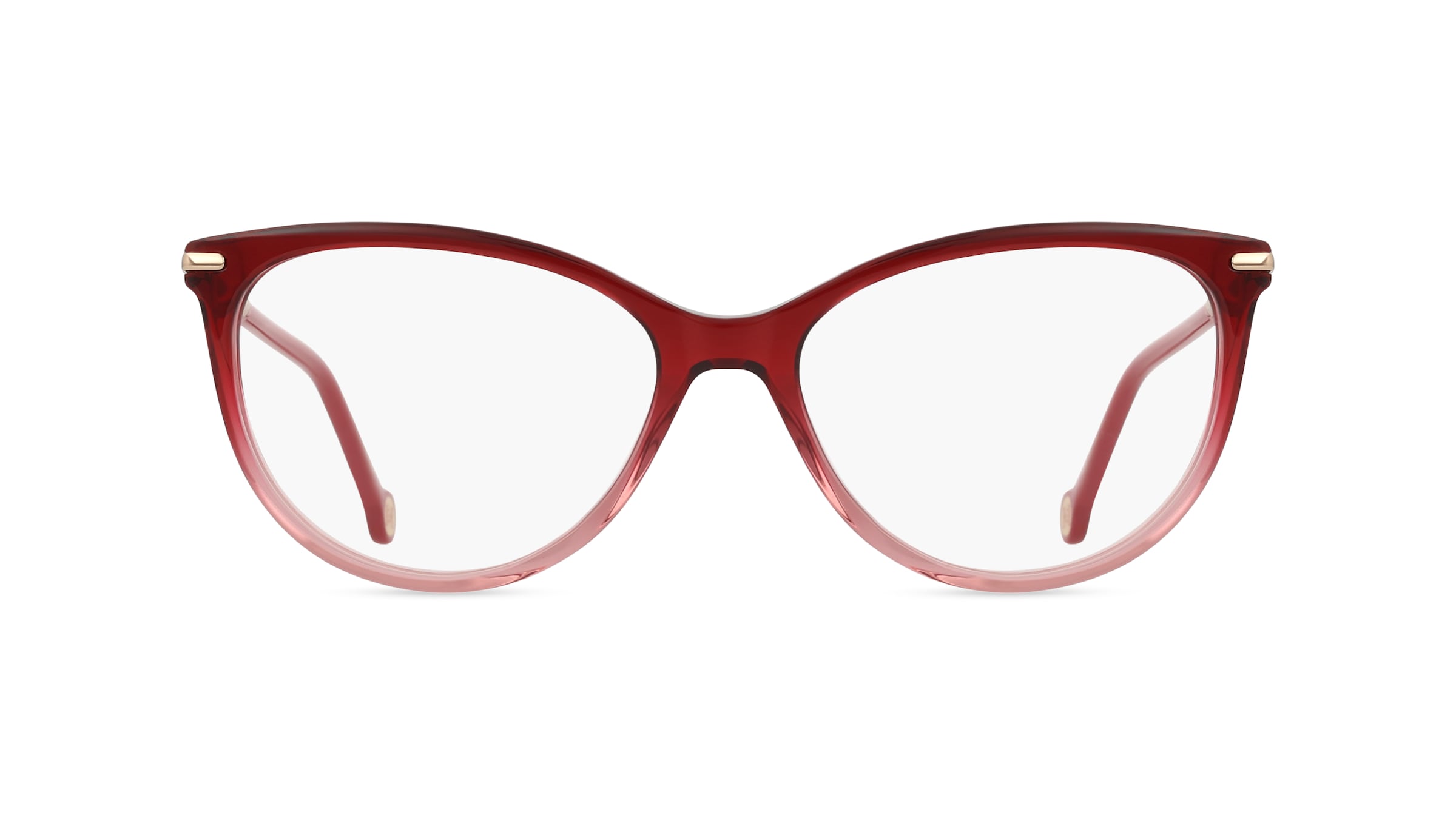 Carolina Herrera 231 Damen-Brille inkl. Gläser Vollrand Butterfly Acetat-Gestell 55mm/16mm/140mm, rot