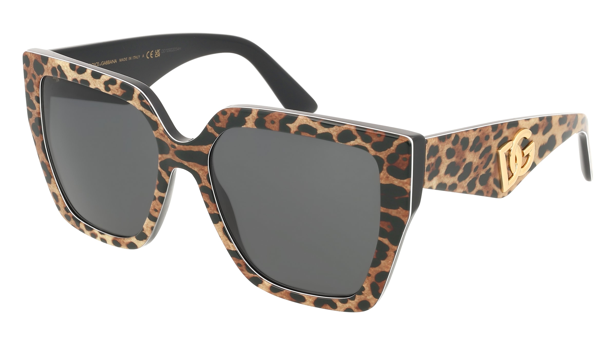 Dolce&amp;Gabbana 0DG4438 Damen-Sonnenbrille Vollrand Quadratisch Acetat-Gestell, Braun