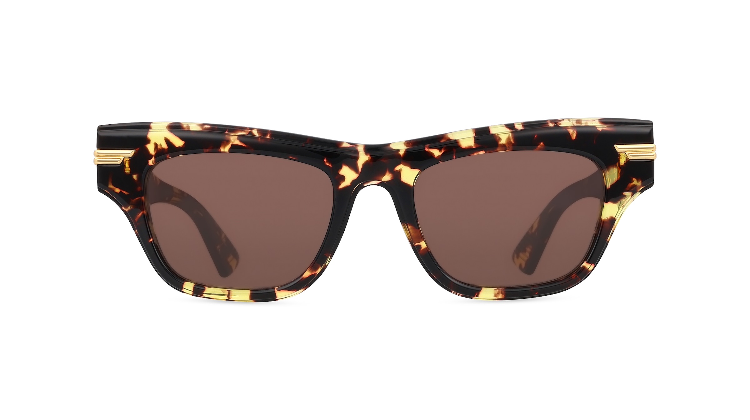 Bottega Veneta BV1122S Damen-Sonnenbrille Vollrand Butterfly Kunststoff-Gestell, braun