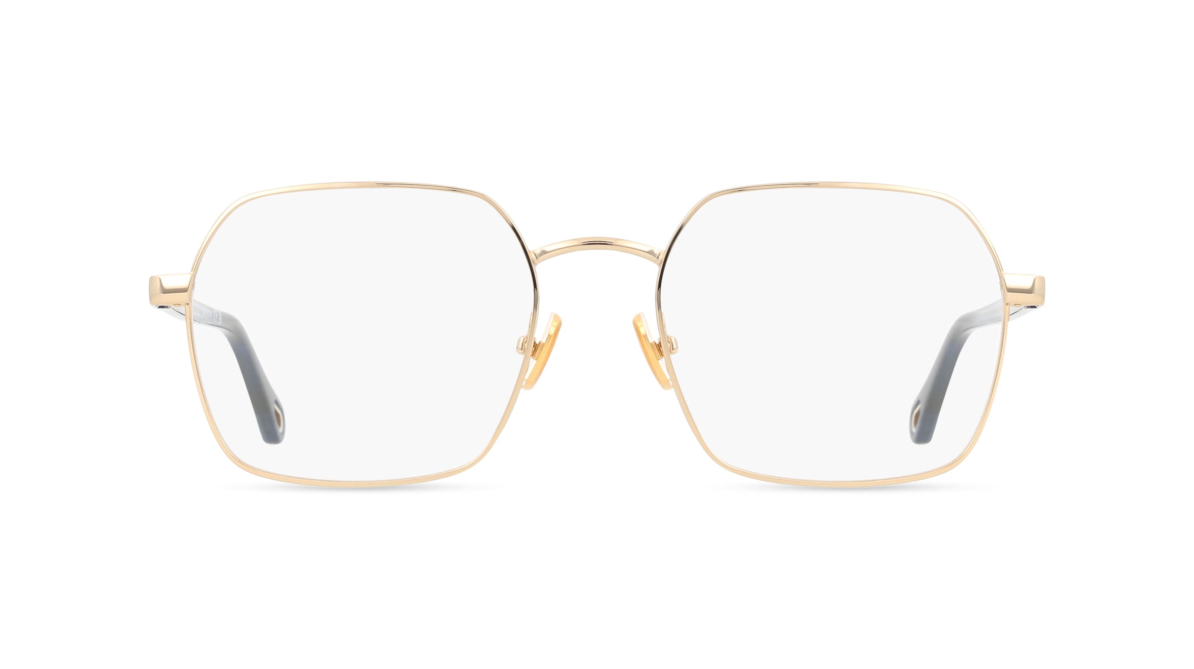 Chloé CH0268O Damen-Brille inkl. Gläser Vollrand Eckig Metall-Gestell 54mm/19mm/140mm, Gold