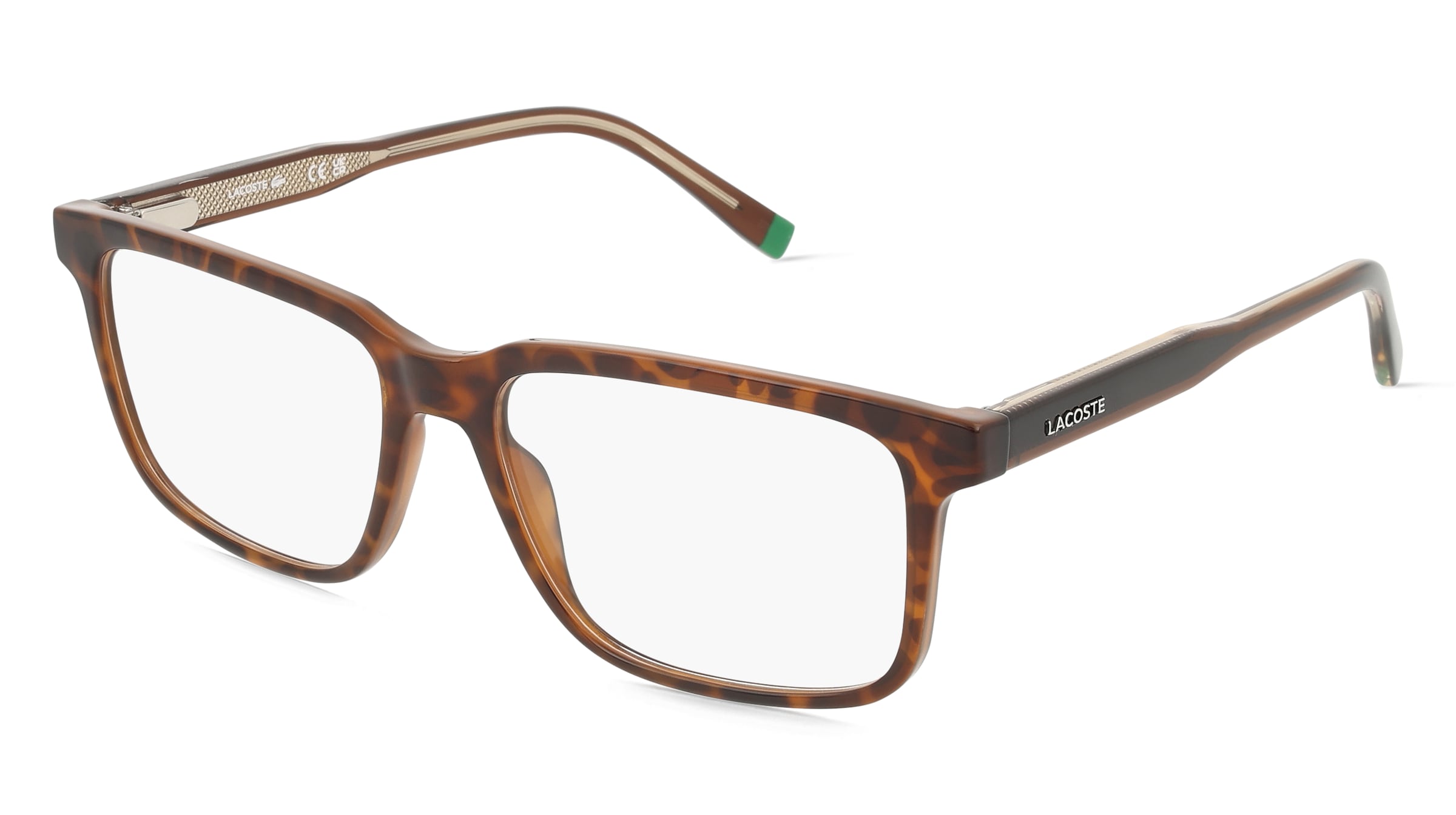 Lacoste L2946 Unisex-Brille inkl. Gläser Vollrand Quadratisch Propionat-Gestell 55/16/145, Braun
