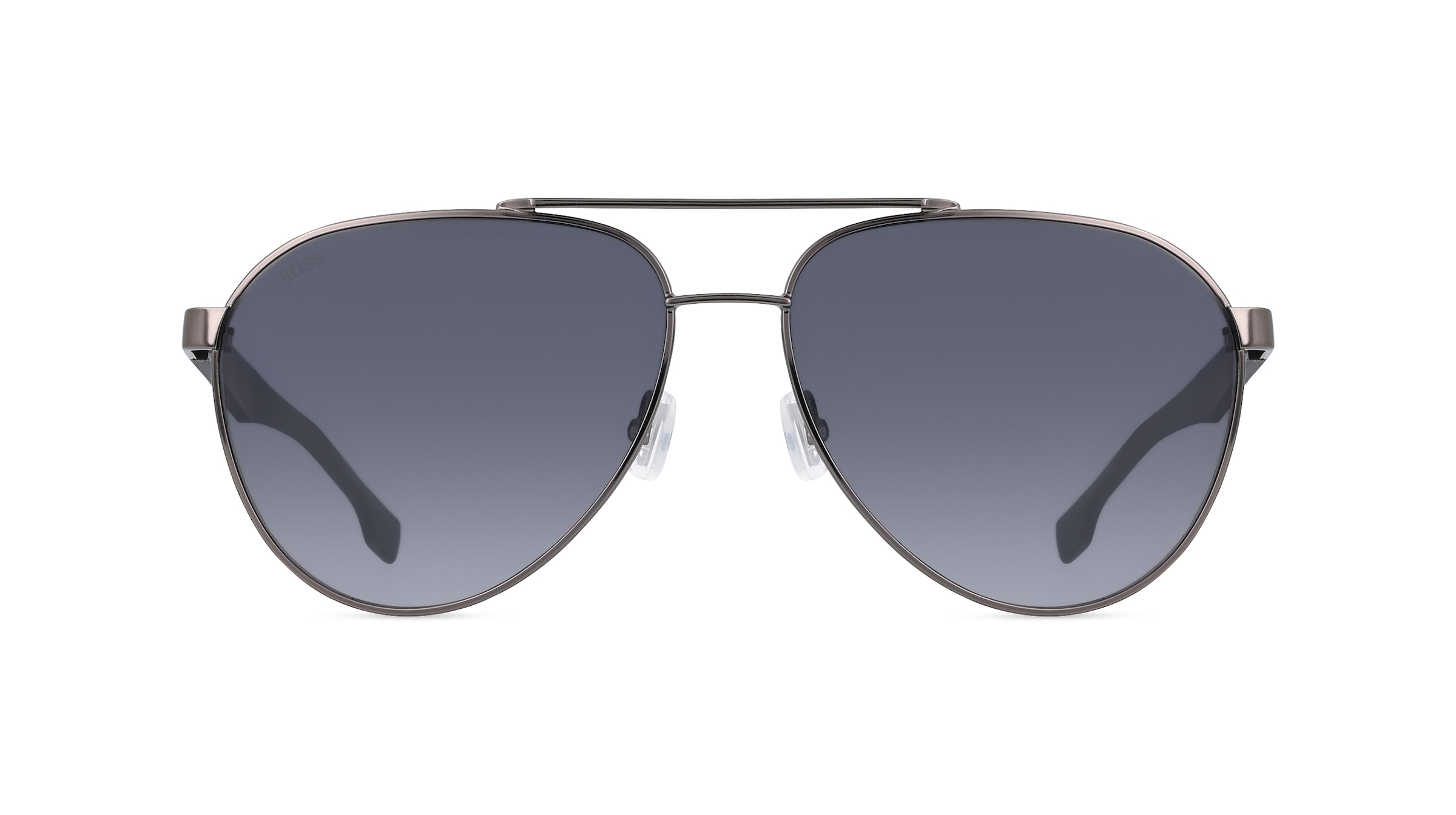 Boss 1485/S Herren-Sonnenbrille Vollrand Pilot Metall-Gestell, grau