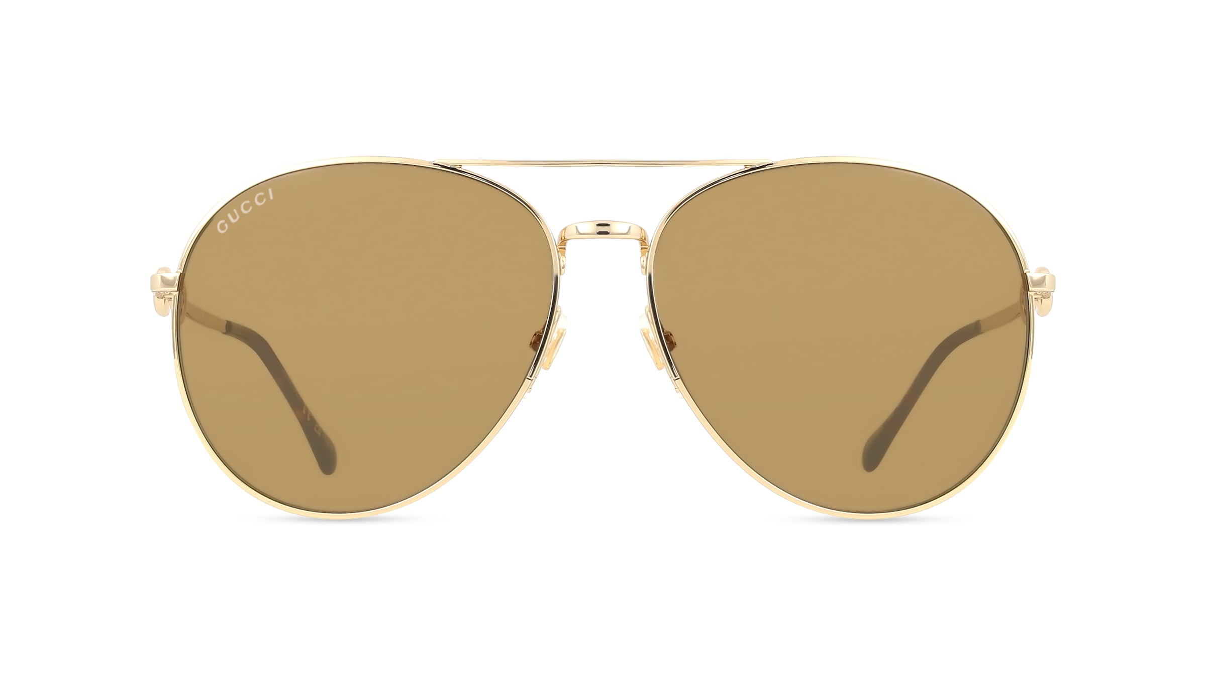 Gucci GG1698S Damen-Sonnenbrille Vollrand Pilot Metall-Gestell, gold