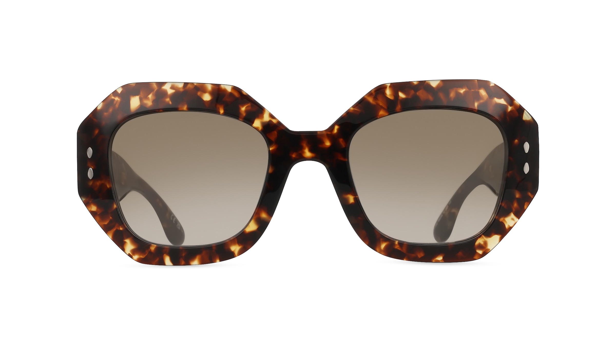 Isabel Marant IM 0173/S Damen-Sonnenbrille Vollrand Achteckig Acetat-Gestell, braun