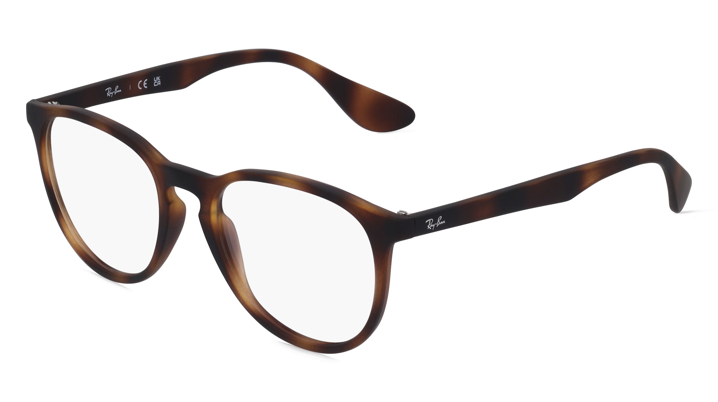 Ray-Ban RX7046 Damen-Brille inkl. Gläser Vollrand Rund Kunststoff-Gestell 51/18/140, Havanna