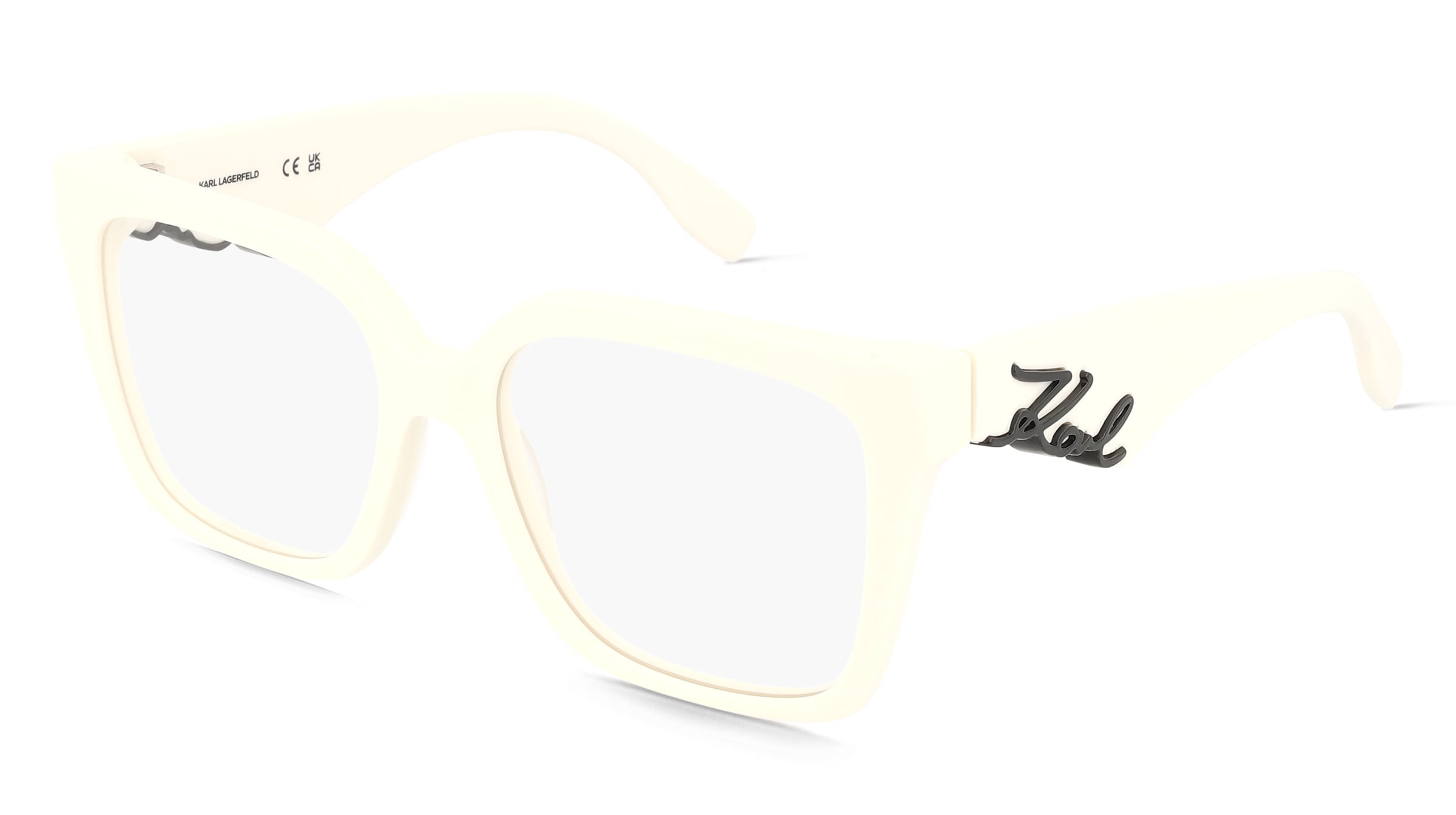 Karl Lagerfeld KL6170 Unisex-Brille inkl. Gläser Vollrand Quadratisch Acetat-Gestell 53/17/140, Weiß