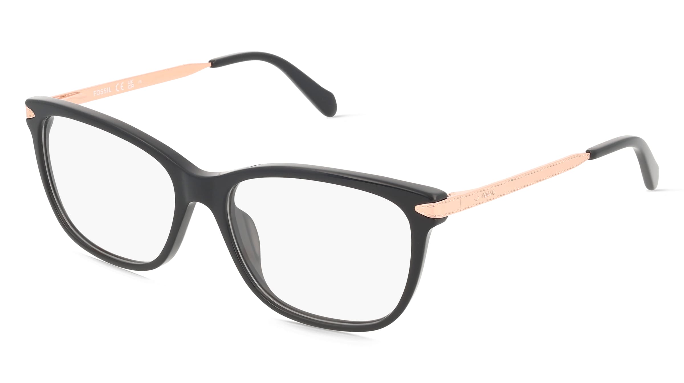 Nike FOS 7150 Damen-Brille inkl. Gläser Vollrand Quadratisch Kunststoff-Gestell 55/16/140, Schwarz