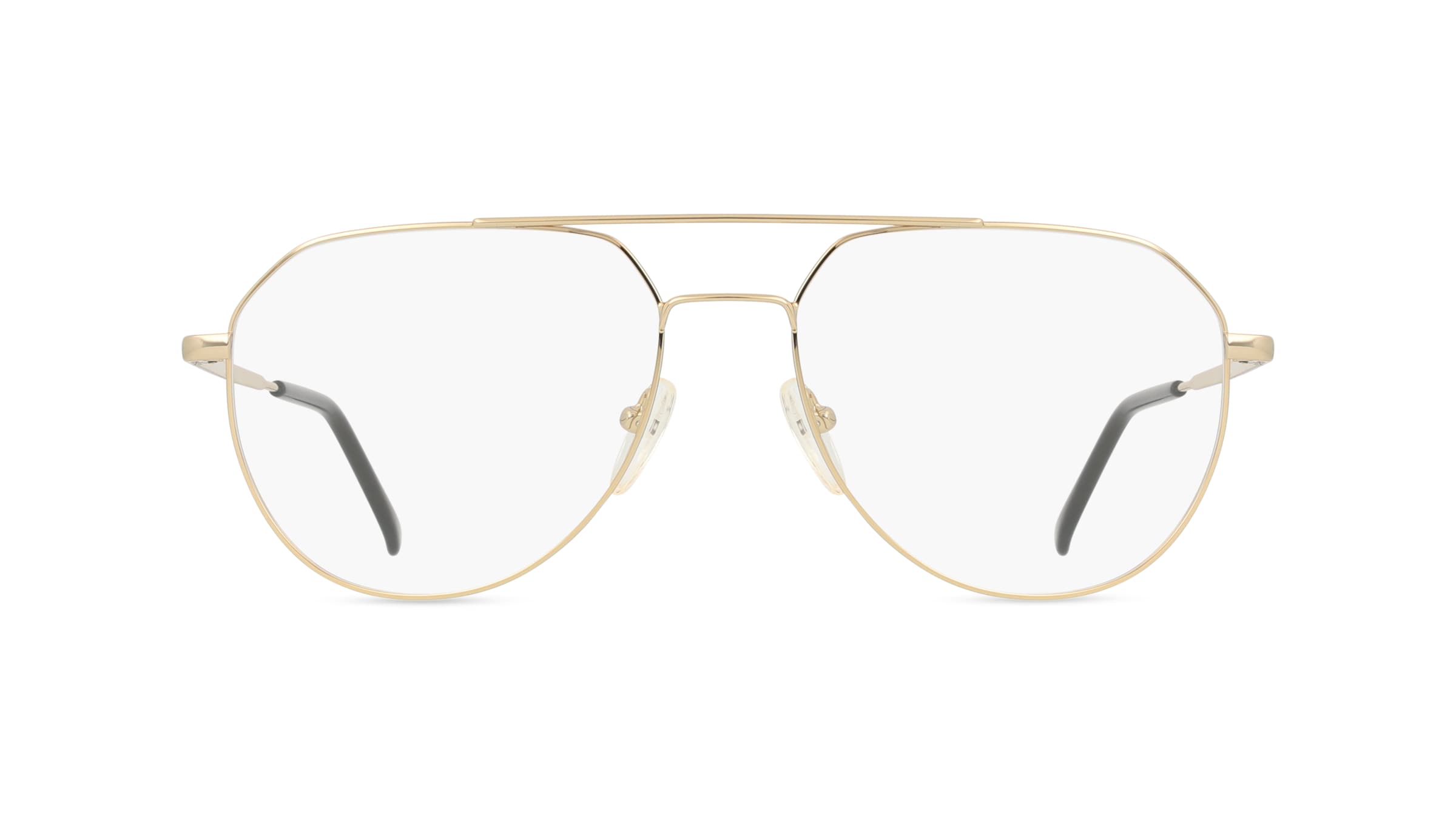 Fielmann MC 571 CL ENZO Damen-Brille inkl. Gläser Vollrand Pilot Edelstahl-Gestell 59mm/18mm/145mm, Gold