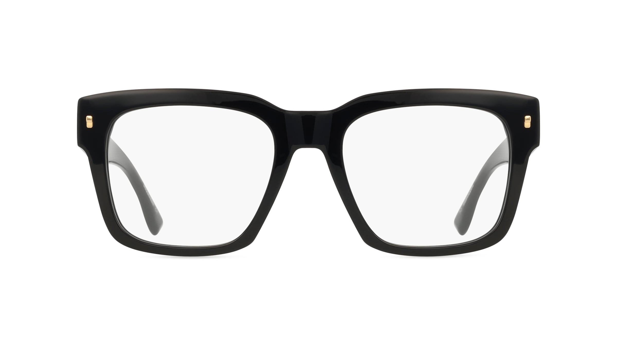 Dsquared2	 D2 0066 Herren-Brille inkl. Gläser Vollrand Eckig Acetat-Gestell 54mm/20mm/145mm, Schwarz