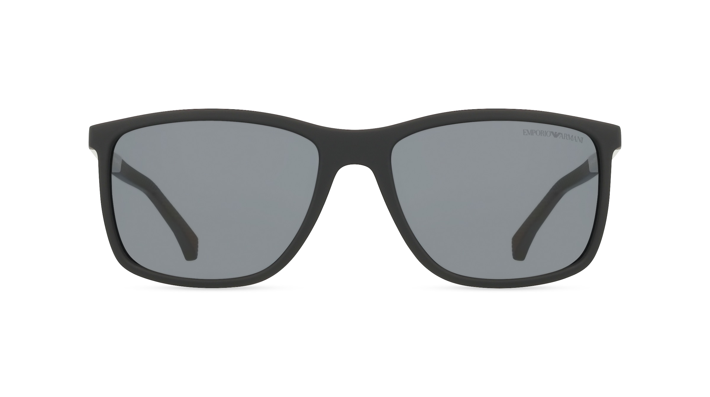Emporio Armani EA4058 Herren-Sonnenbrille Vollrand Rechteckig Kunststoff-Gestell, schwarz