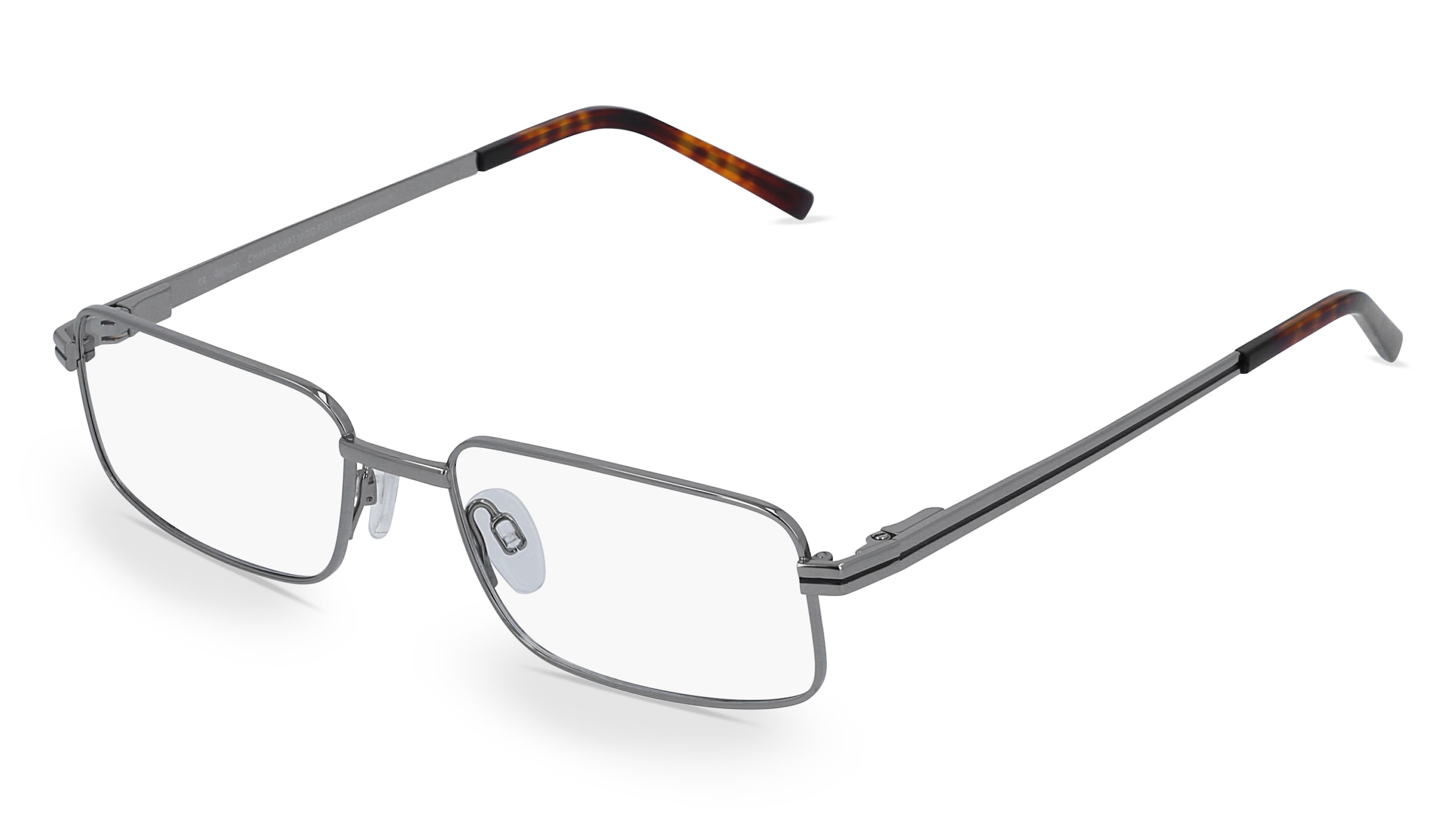 Fielmann CHARME 0691 MOD FLEX TR Herren-Brille inkl. Gläser Vollrand Quadratisch Titan-Gestell 53/17/140, Grau