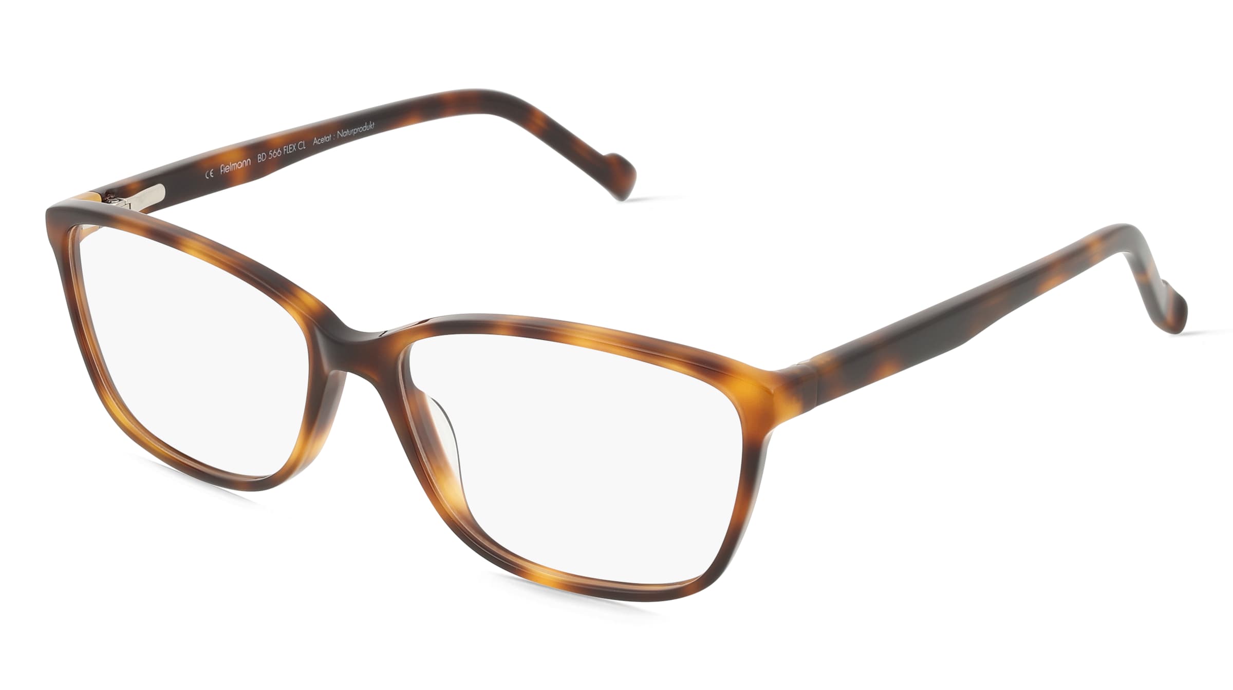 Fielmann BD 566 FLEX CL Damen-Brille inkl. Gläser Vollrand Butterfly Acetat-Gestell 55/15/140, Havanna