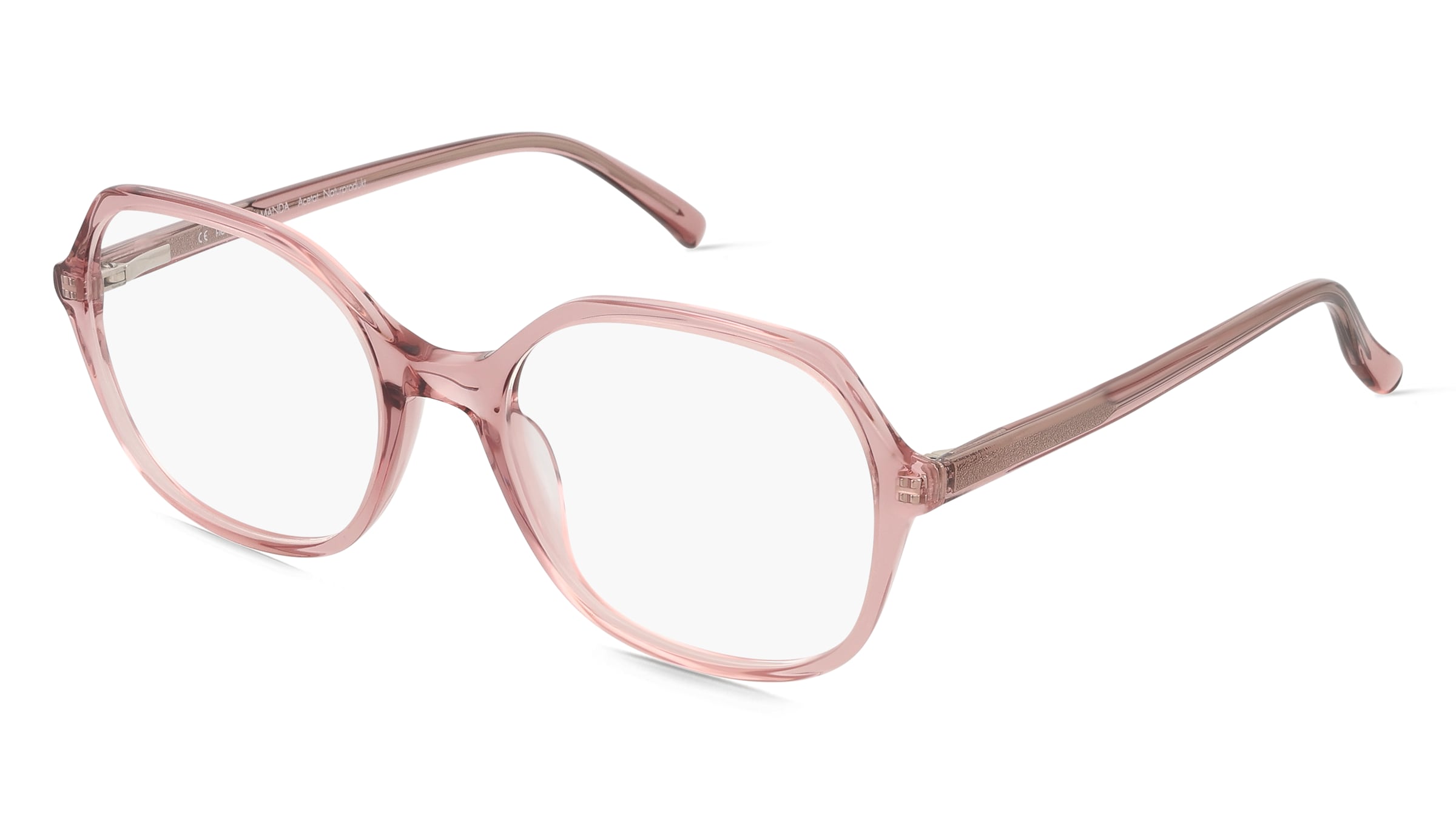 Fielmann ABC 079 FLEX FA AMANDA Damen-Brille inkl. Gläser Vollrand Geometrisch Acetat-Gestell 52/19/140, Pink