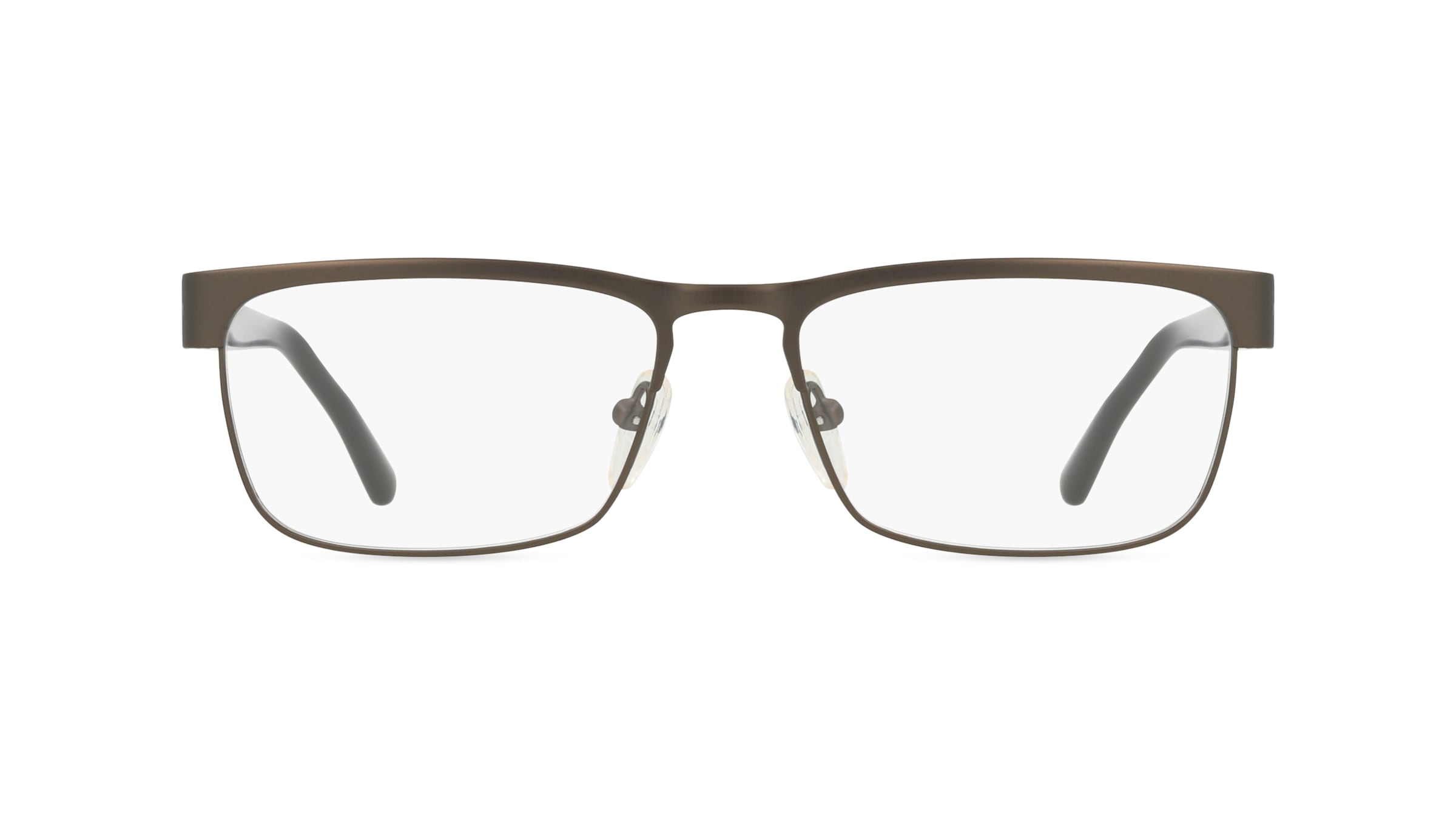 Fielmann MC 573 FLEX CL Herren-Brille inkl. Gläser Vollrand Eckig Edelstahl-Gestell 52mm/16mm/140mm, grau