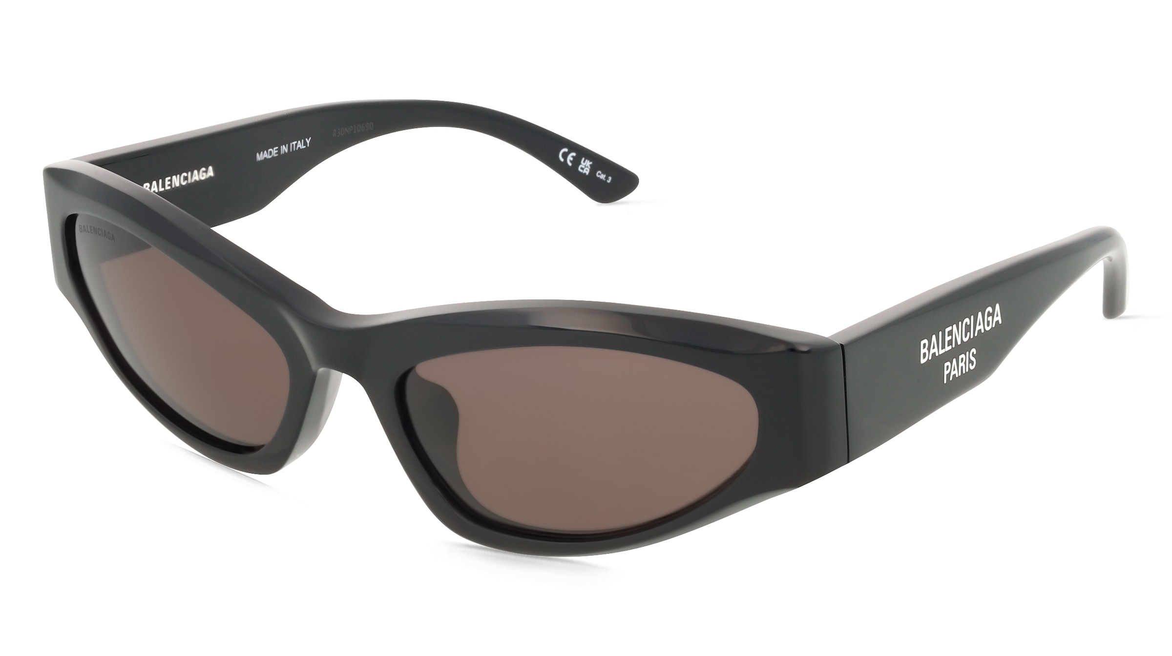 Balenciaga BB0387S Damen-Sonnenbrille Vollrand Geometrisch Acetat-Gestell, Schwarz