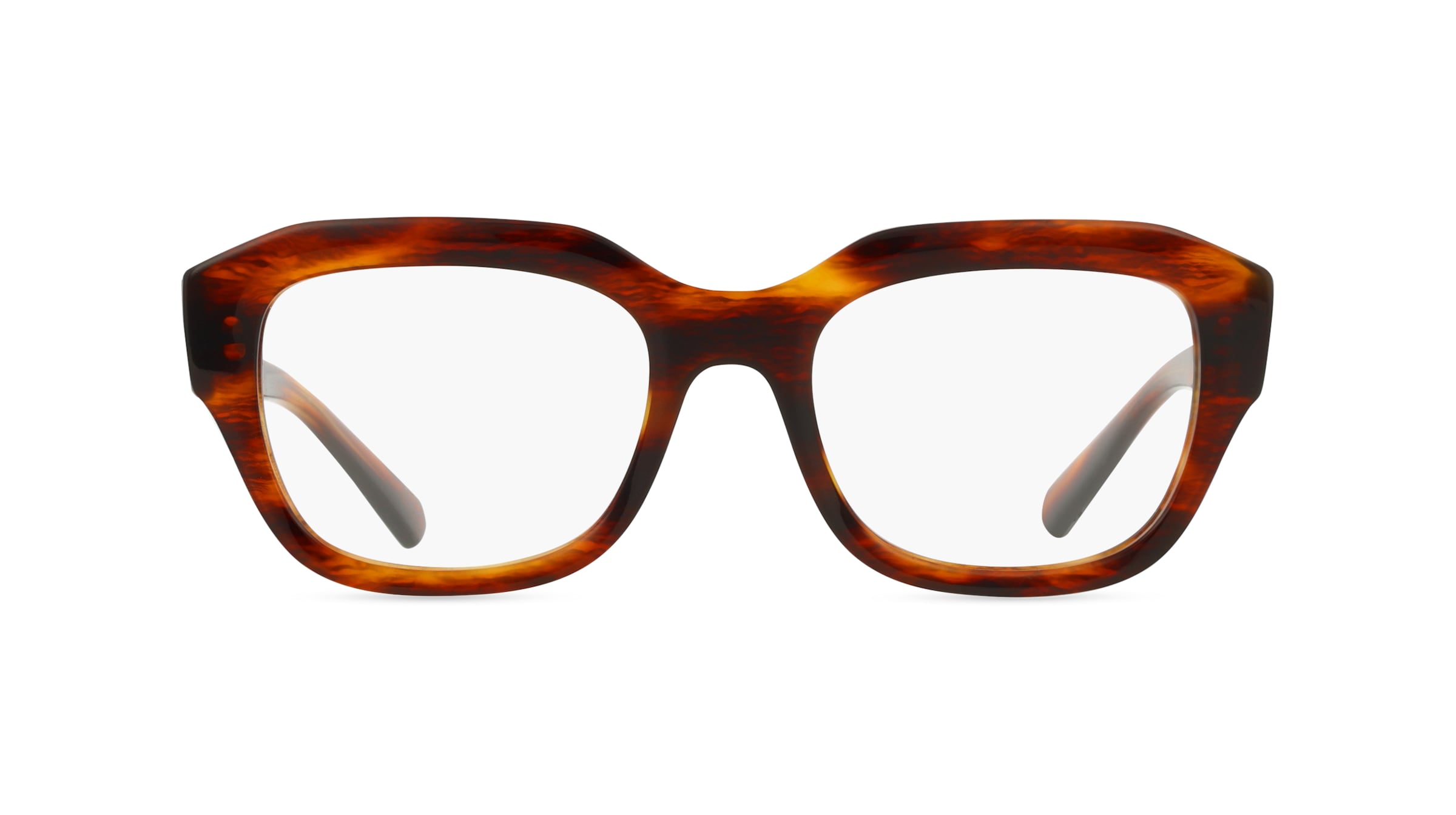 Ray-Ban RX7225 Unisex-Brille inkl. Gläser Vollrand Quadratisch Acetat-Gestell 52/20/145, Havanna