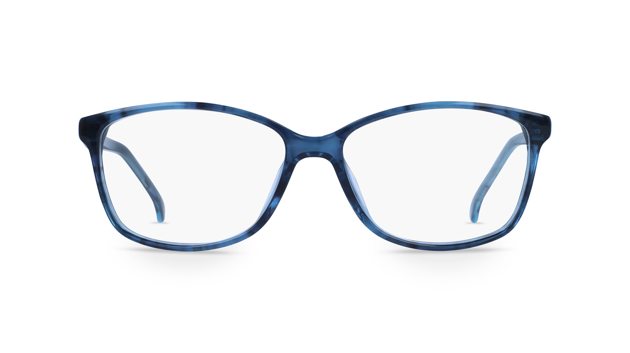 Fielmann ABC 046 CL Damen-Brille inkl. Gläser Vollrand Eckig Acetat-Gestell 52mm/14mm/135mm, blau