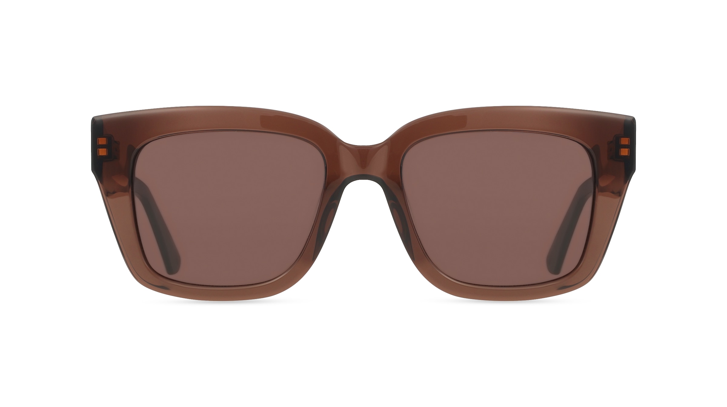 Calvin Klein CK23540S Damen-Sonnenbrille Vollrand Eckig Acetat-Gestell, braun