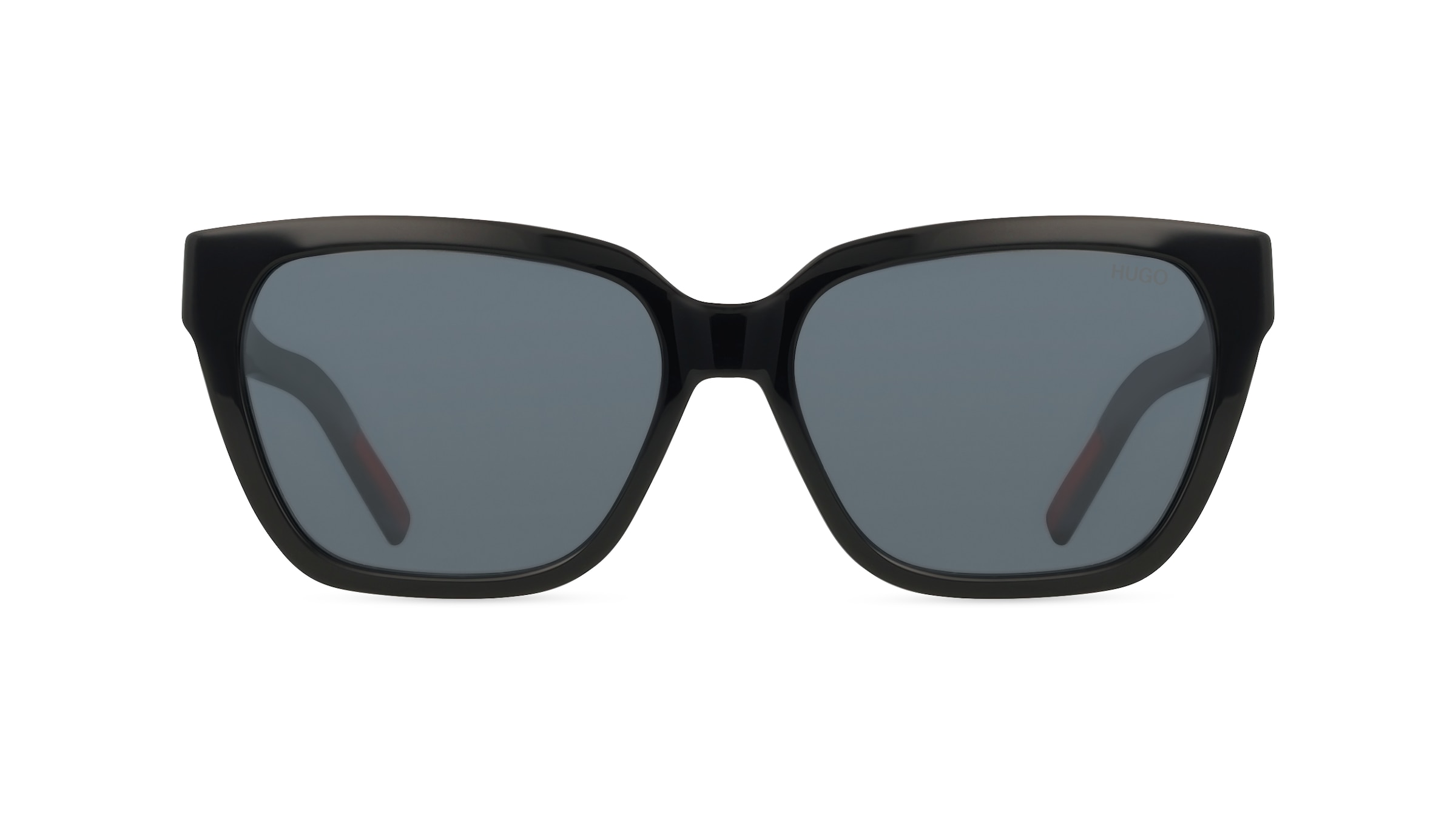 Hugo HG 1264/S Damen-Sonnenbrille Vollrand Eckig Acetat-Gestell, schwarz